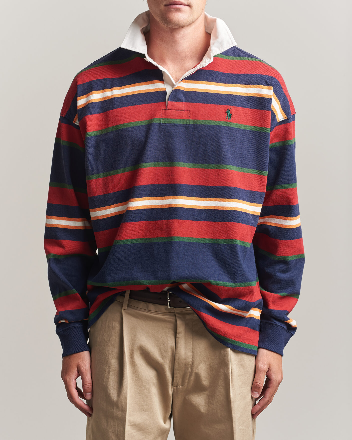 Herre | Gensere | Polo Ralph Lauren | Knitted Rugby Pullover Newport Navy Multi
