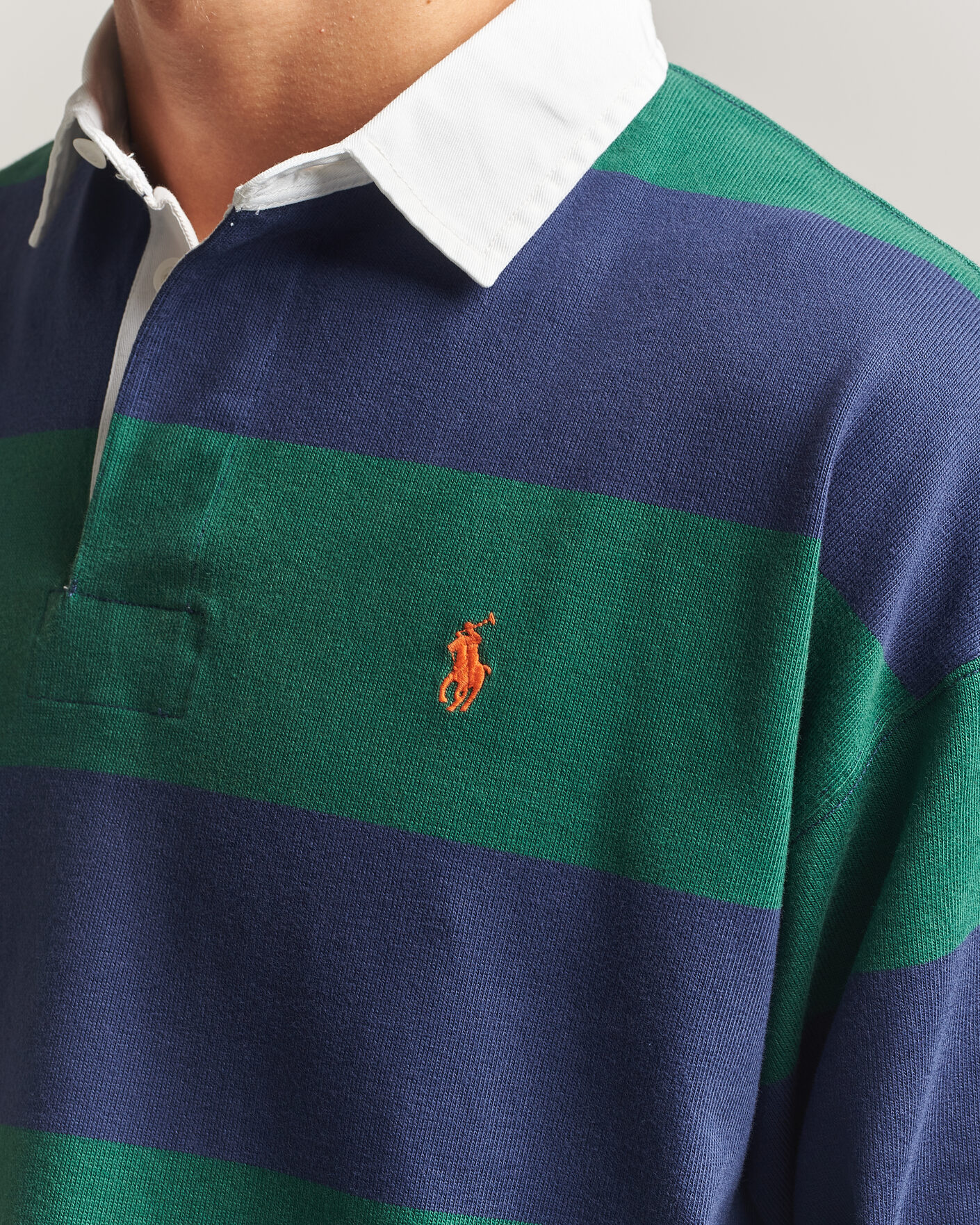 Herre | Gensere | Polo Ralph Lauren | Jersey Knitted Rugby Pullover Green/Cobolt