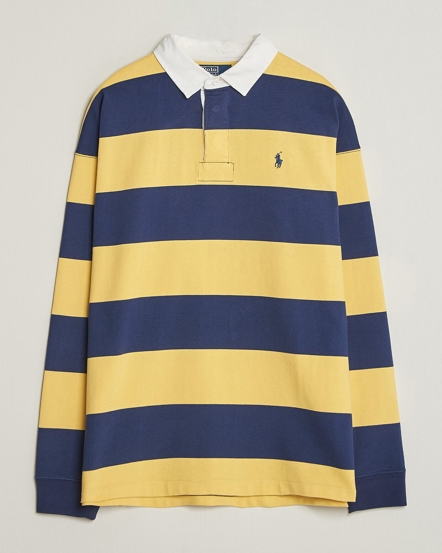 Herre | Gensere | Polo Ralph Lauren | Jersey Knitted Rugby Pullover Yellow/Cobolt