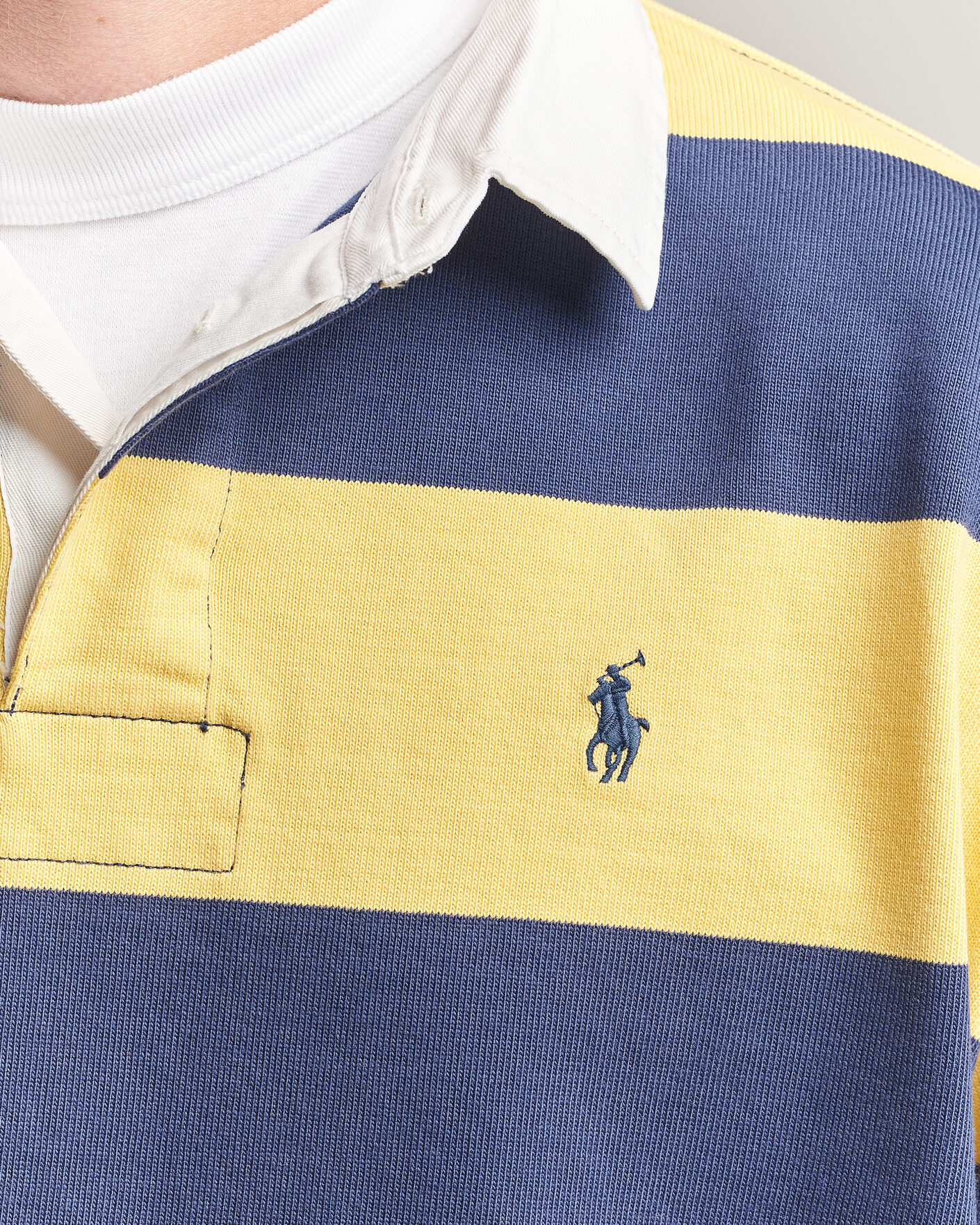 Herre | Gensere | Polo Ralph Lauren | Jersey Knitted Rugby Pullover Yellow/Cobolt
