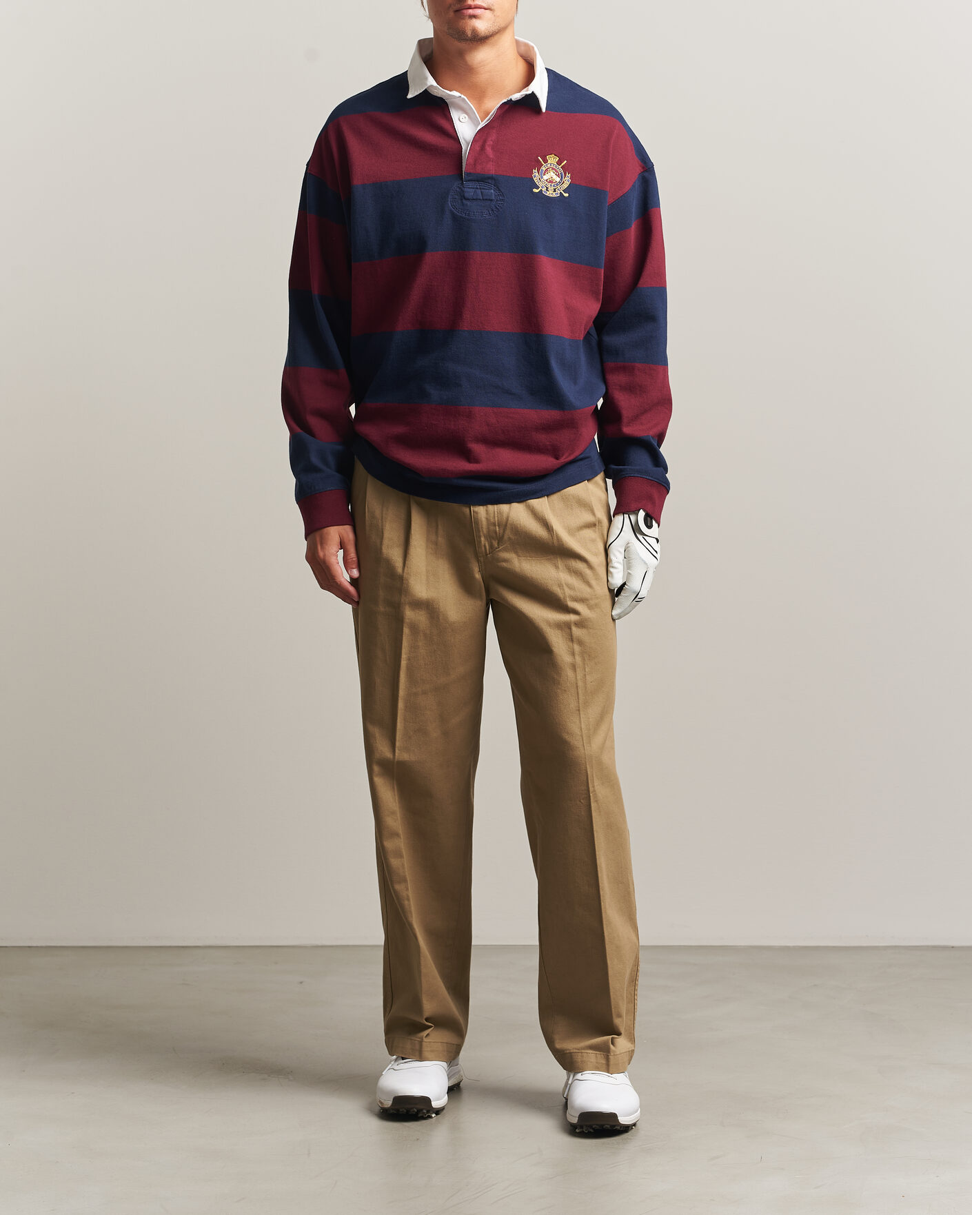 Herre | Gensere | RLX Ralph Lauren | Polo Ralph Lauren Rugby Long Sleeve Jersey Polo Classic Wine/Navy
