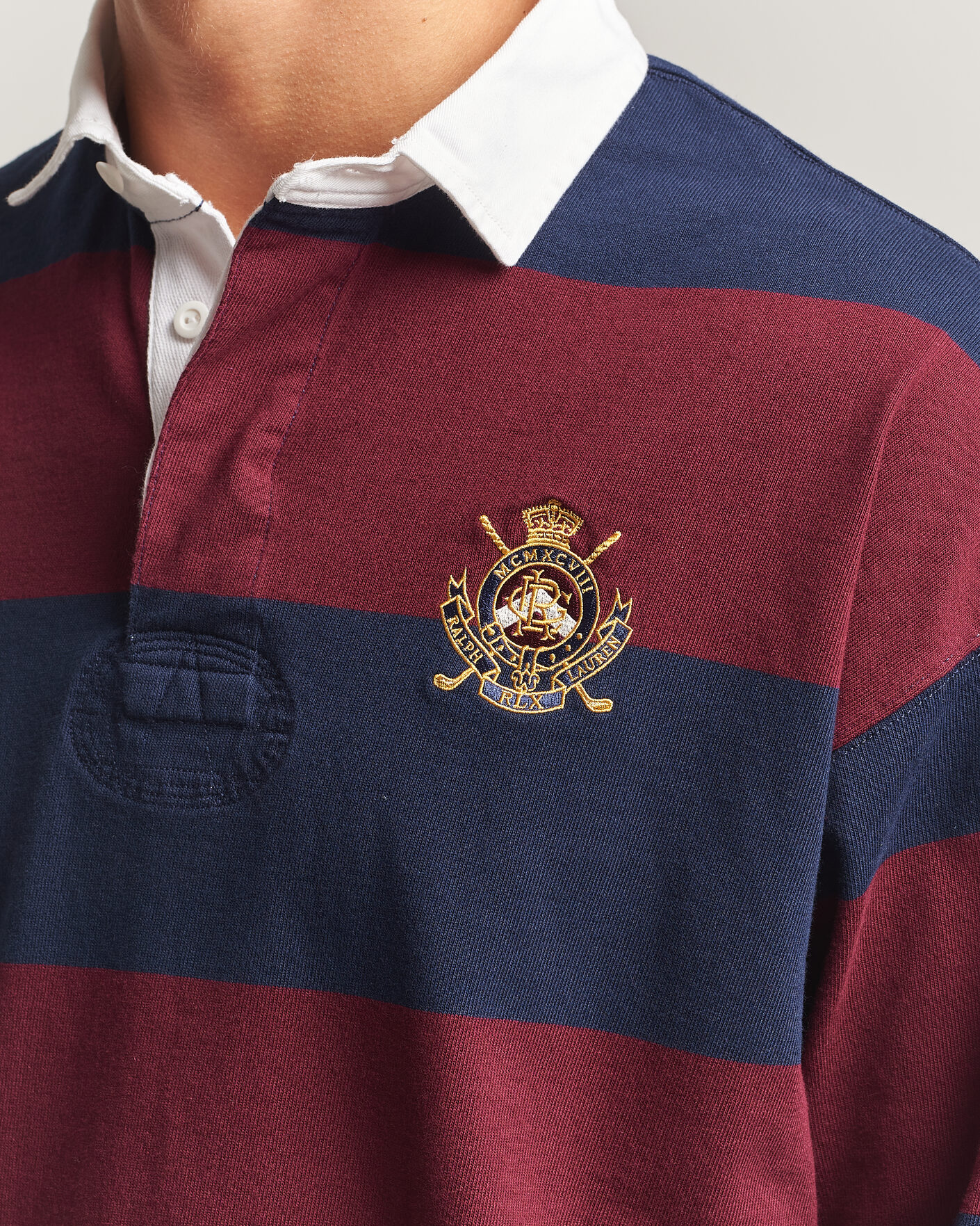 Herre | Gensere | RLX Ralph Lauren | Polo Ralph Lauren Rugby Long Sleeve Jersey Polo Classic Wine/Navy