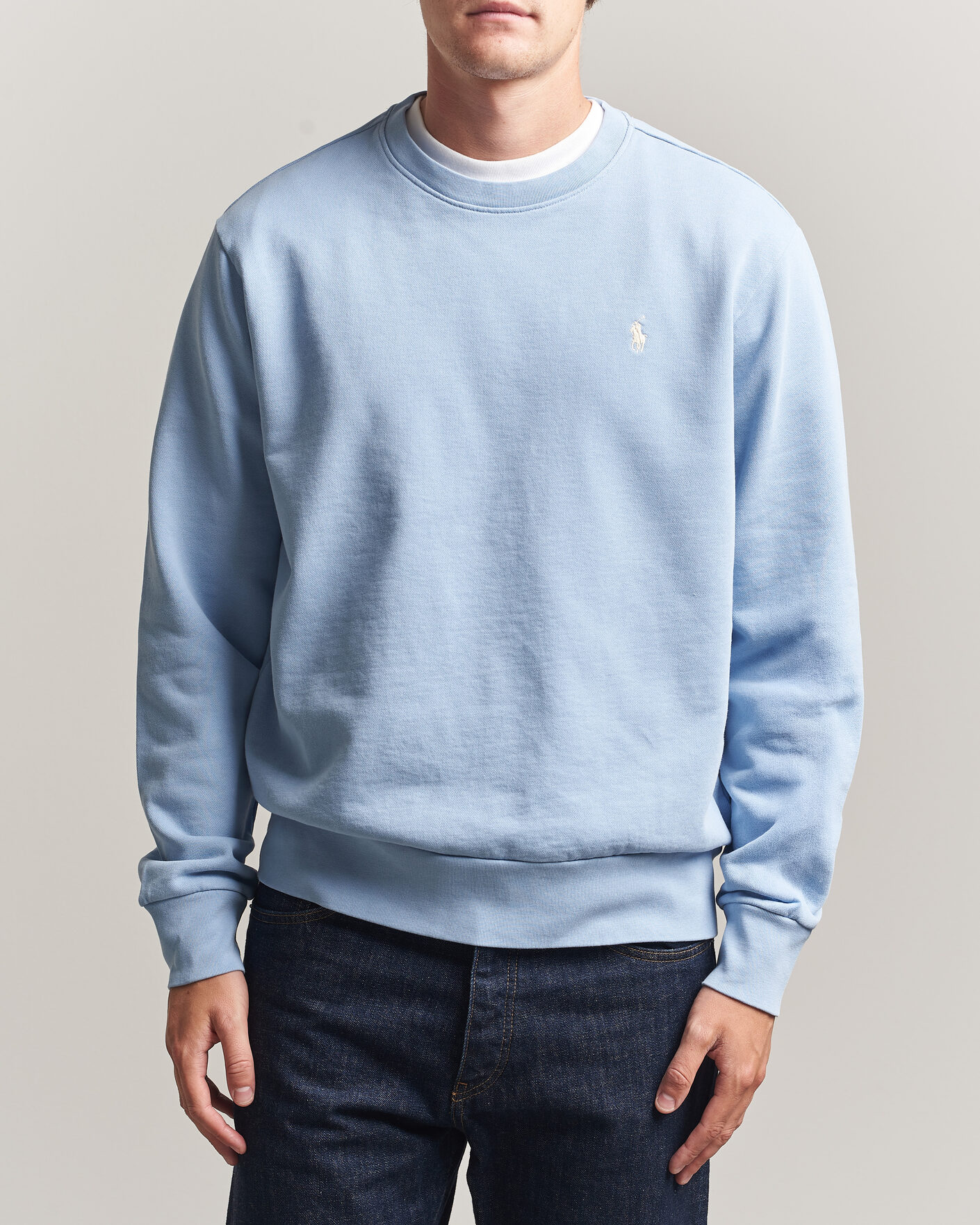 Herre | Gensere | Polo Ralph Lauren | Loopback Terry Sweatshirt Chambray Blue
