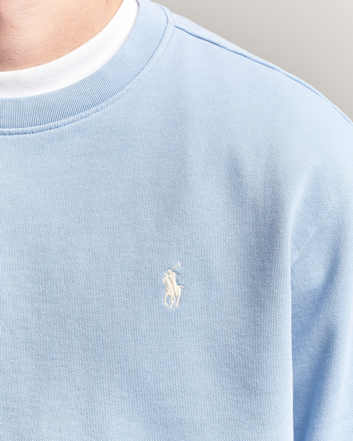 Herre | Gensere | Polo Ralph Lauren | Loopback Terry Sweatshirt Chambray Blue