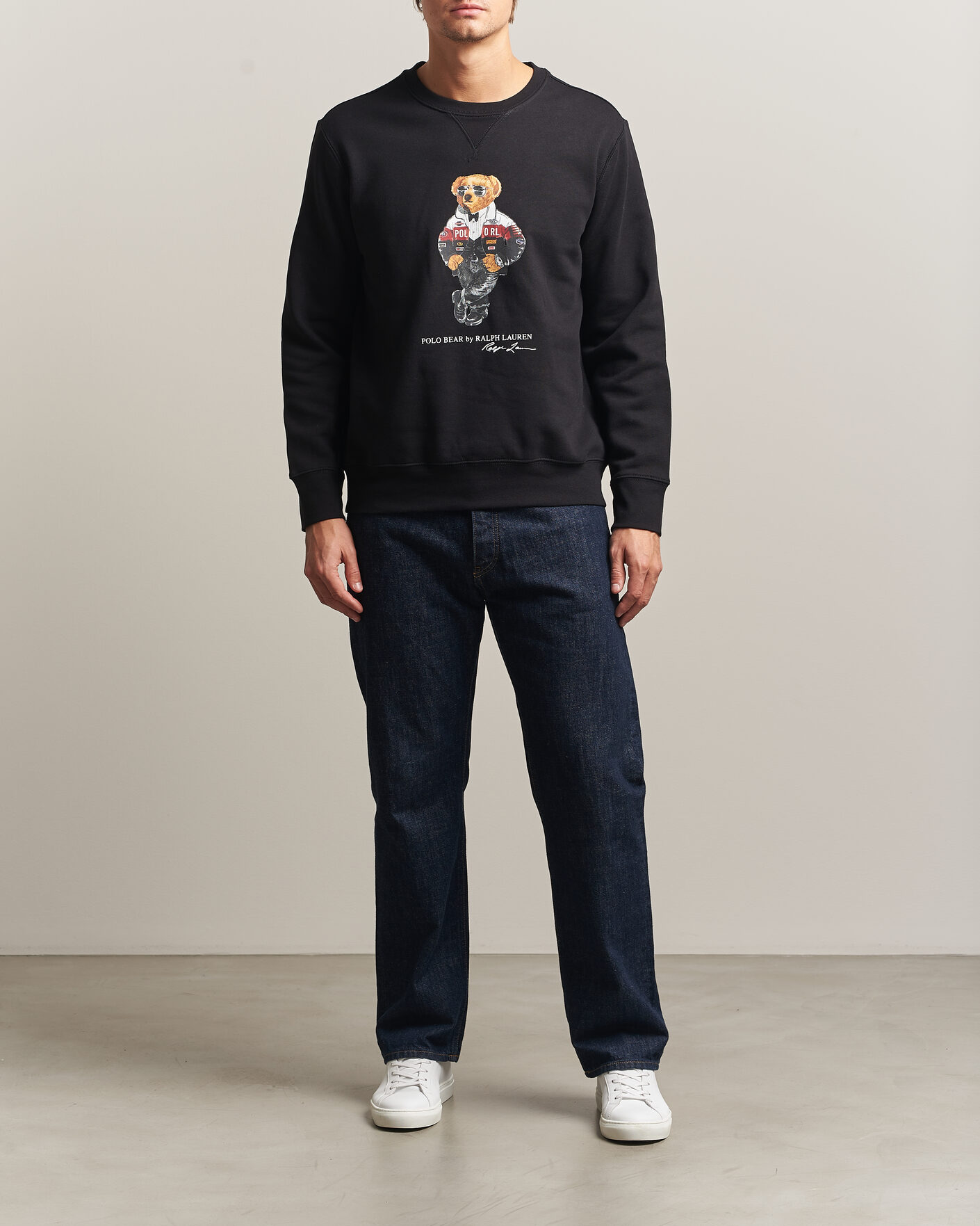 Herre | Gensere | Polo Ralph Lauren | Fleece Bear Sweatshirt Polo Black