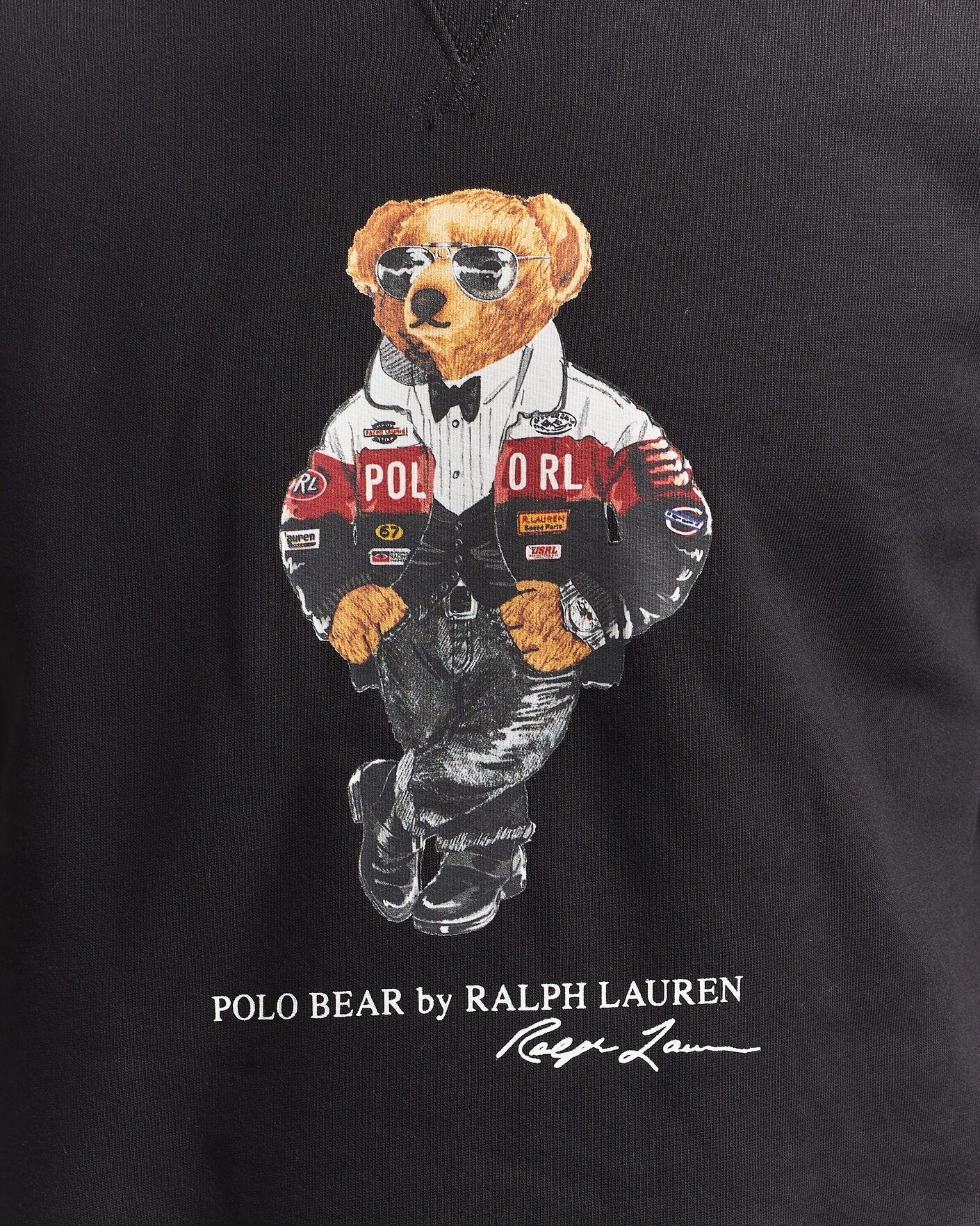Herre | Gensere | Polo Ralph Lauren | Fleece Bear Sweatshirt Polo Black