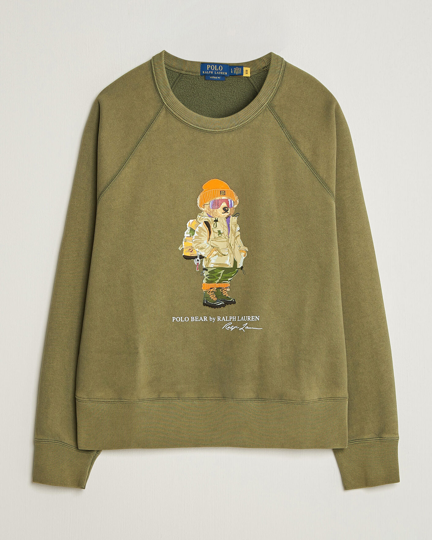 Herre | Gensere | Polo Ralph Lauren | Fleece Bear Sweatshirt Cruise Olive