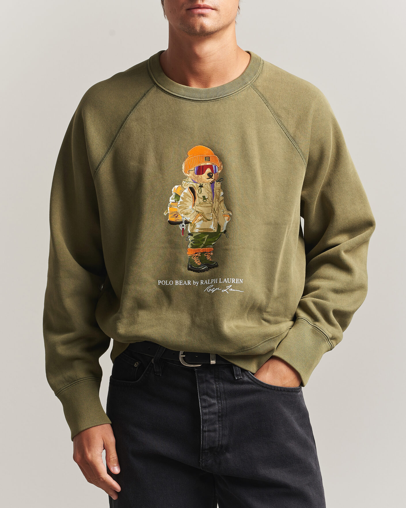 Herre | Gensere | Polo Ralph Lauren | Fleece Bear Sweatshirt Cruise Olive