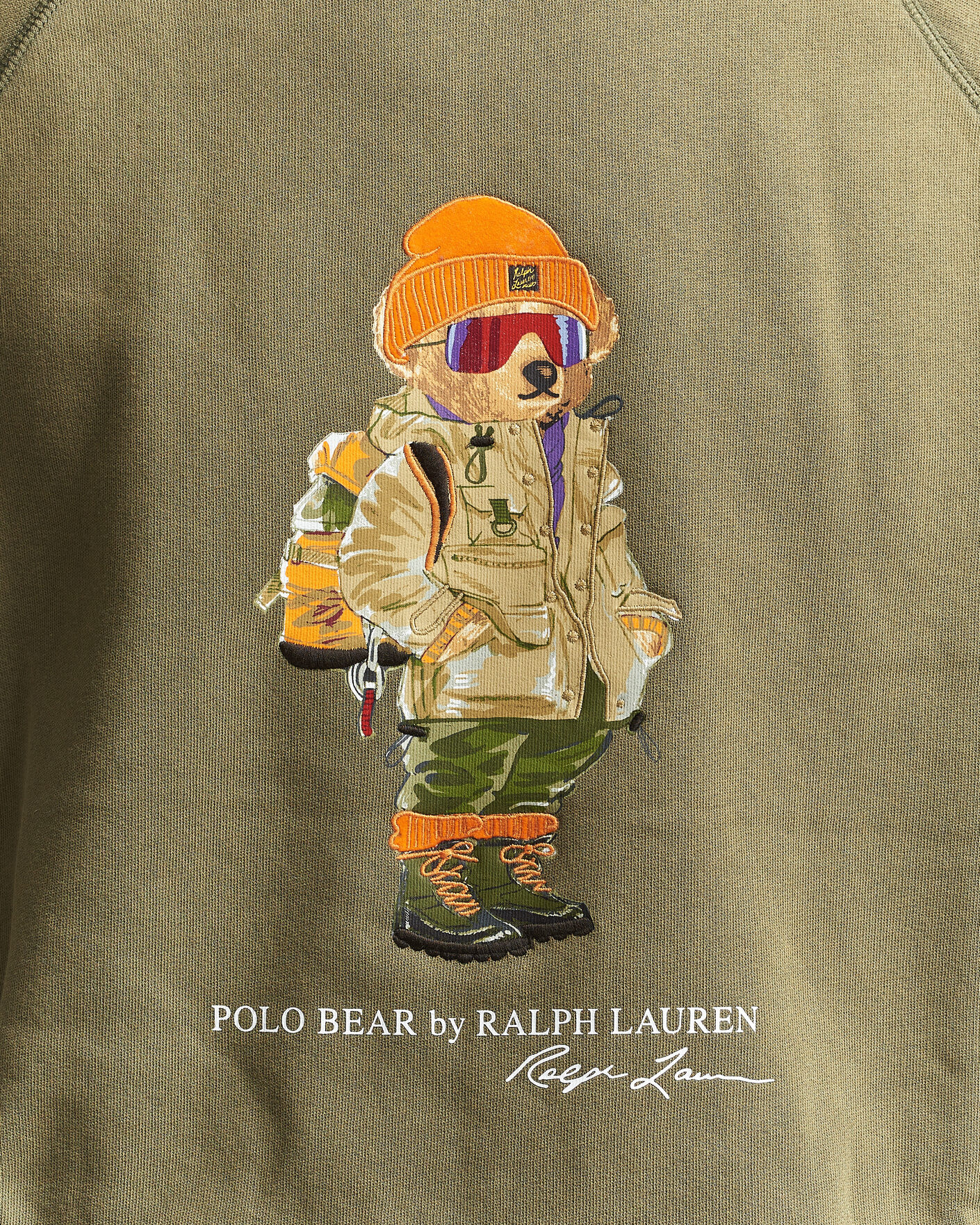 Herre | Gensere | Polo Ralph Lauren | Fleece Bear Sweatshirt Cruise Olive
