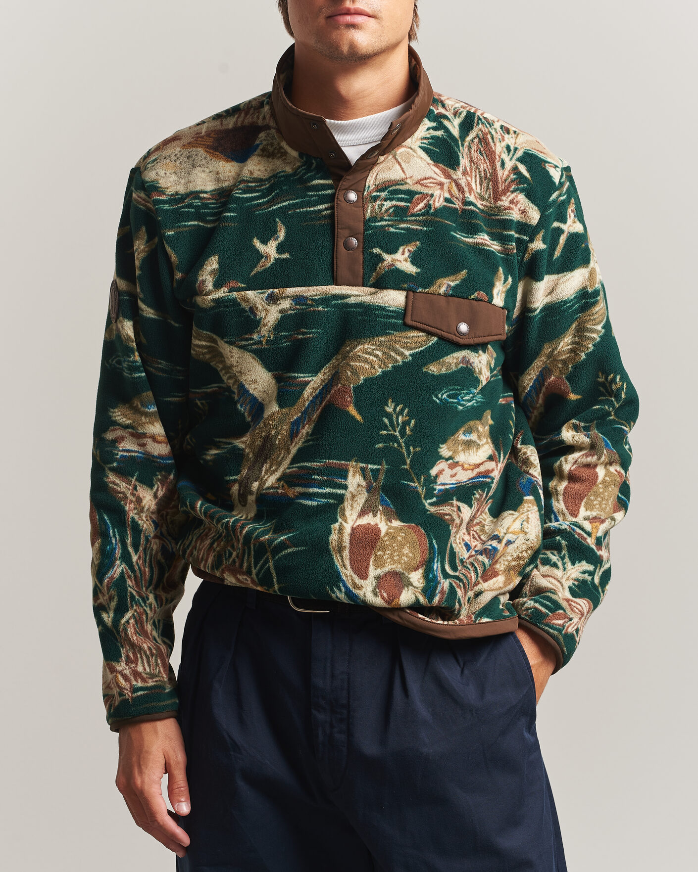 Herre | Gensere | Polo Ralph Lauren | Printed Vintage Fleece Pullover Duck Pond Scenic