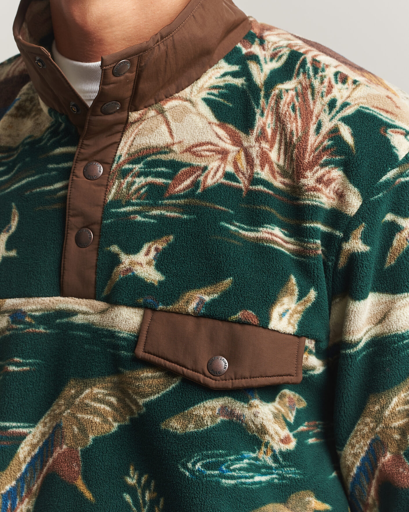 Herre | Gensere | Polo Ralph Lauren | Printed Vintage Fleece Pullover Duck Pond Scenic