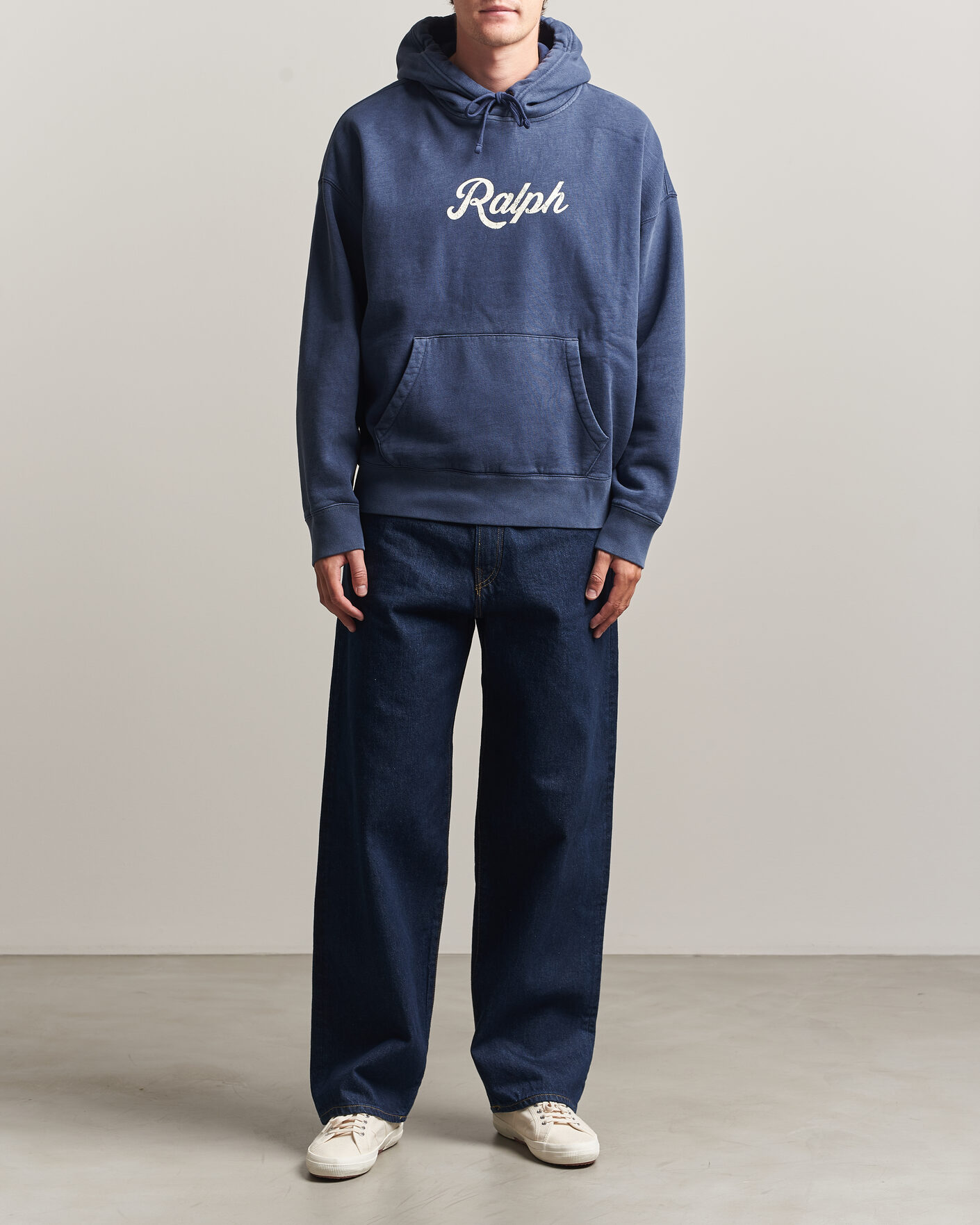 Herre | Gensere | Polo Ralph Lauren | Vintage Fleece Logo Hoodie Dark Cobalt