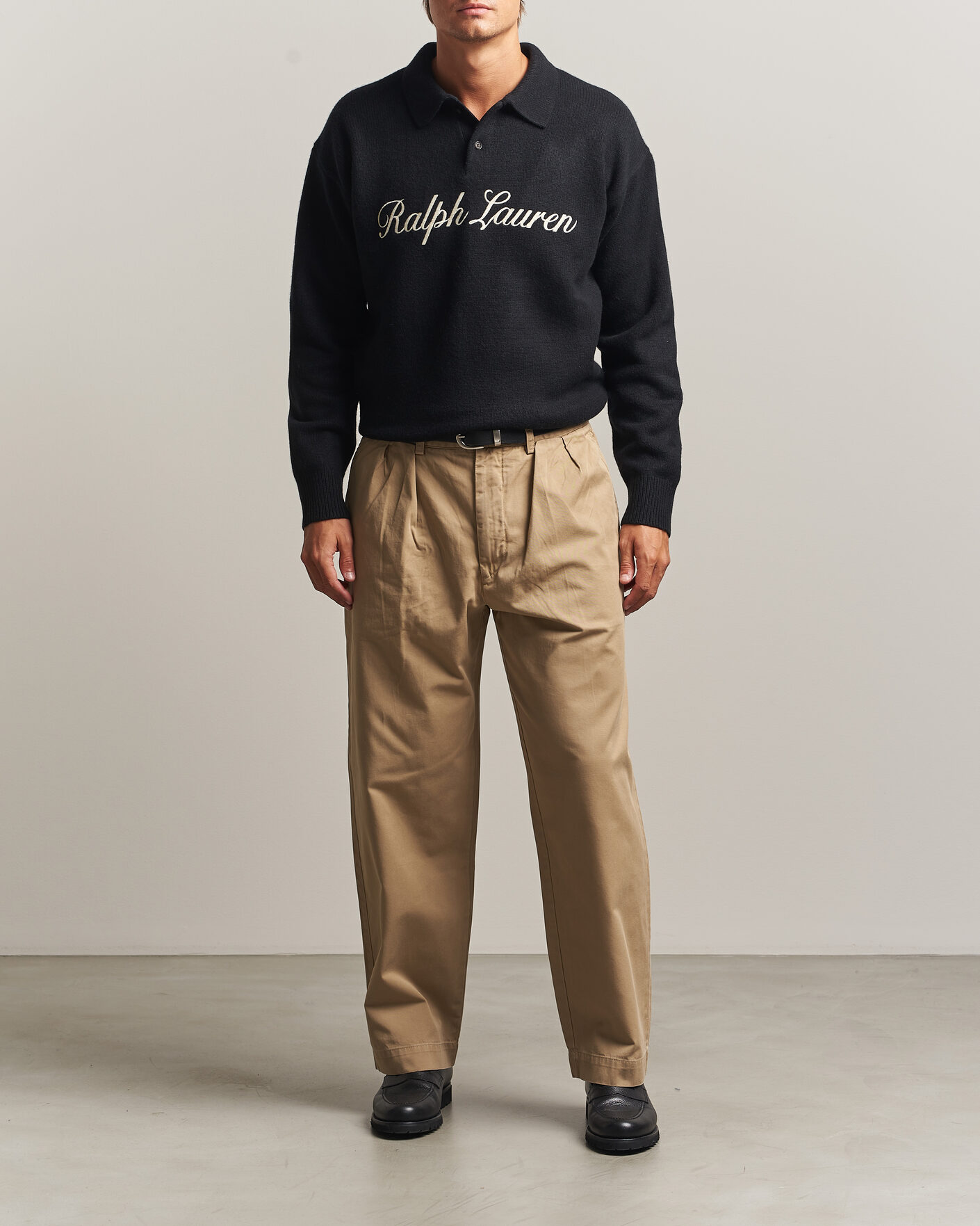 Herre | Gensere | Polo Ralph Lauren | Wool/Alpaca Rugby Sweater Polo Black