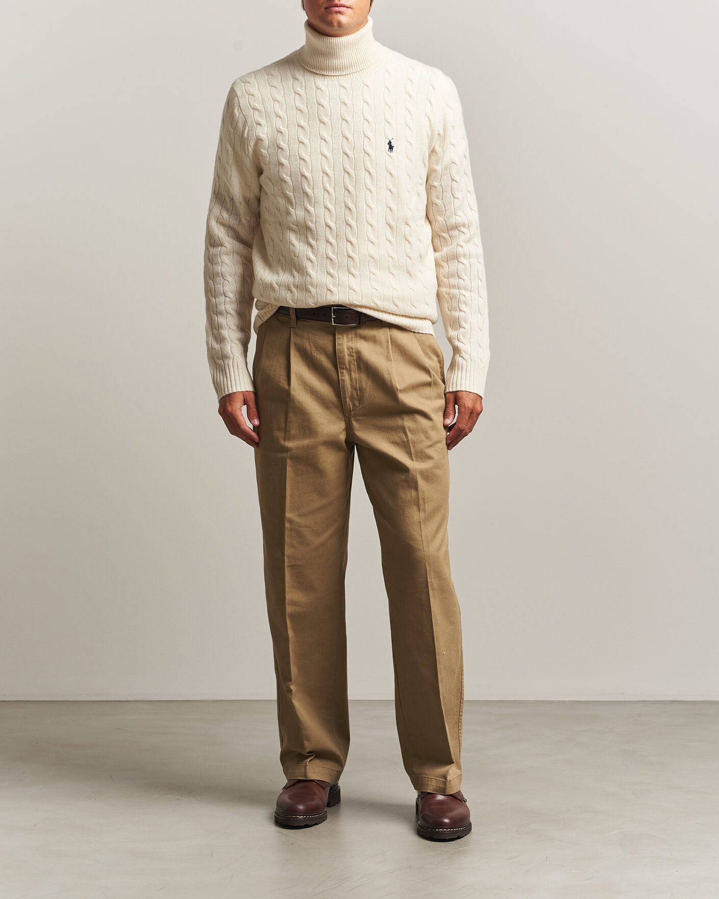 Herre | Gensere | Polo Ralph Lauren | Wool/Cashmere Rollneck Andover Cream