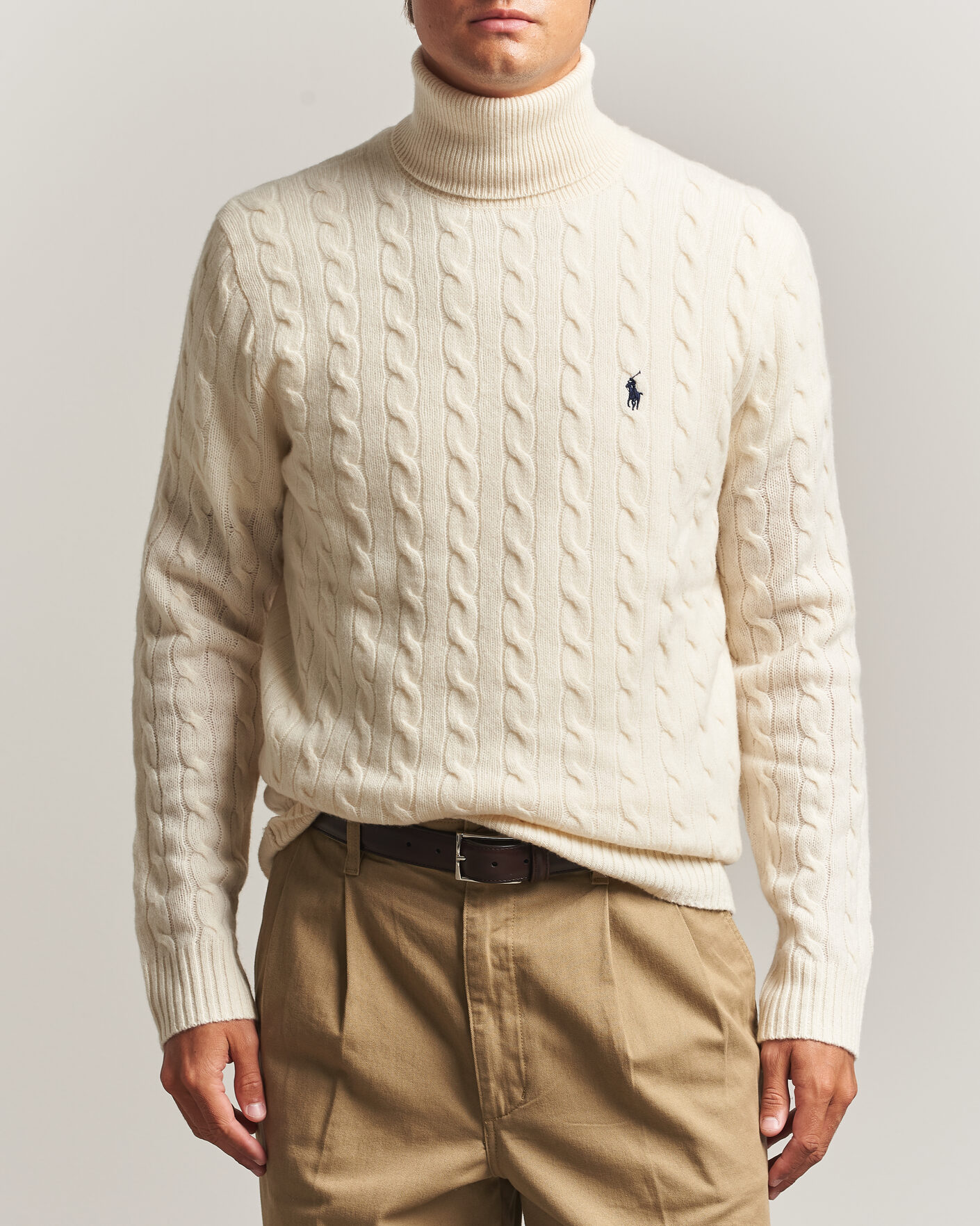 Herre | Gensere | Polo Ralph Lauren | Wool/Cashmere Rollneck Andover Cream