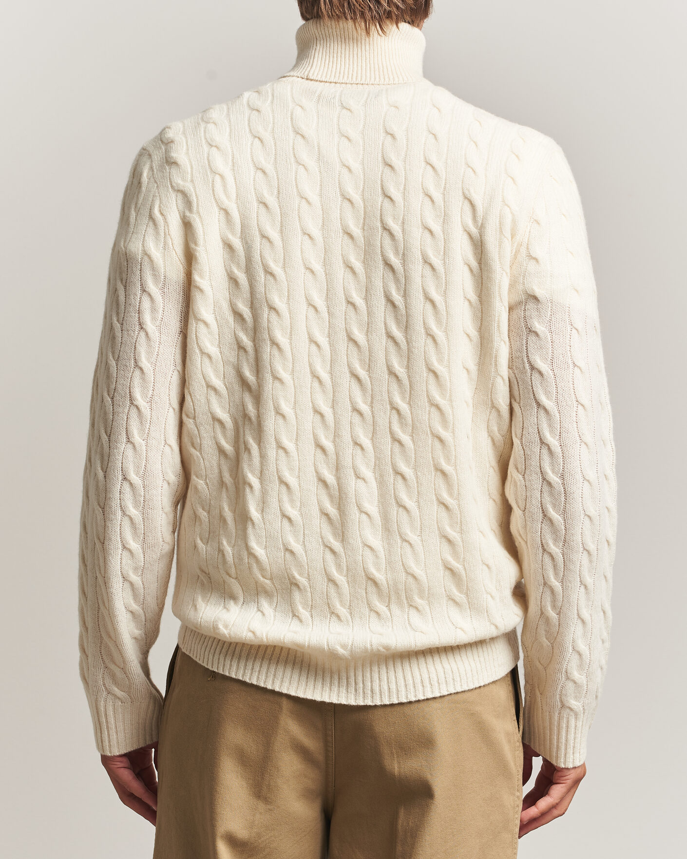 Herre | Gensere | Polo Ralph Lauren | Wool/Cashmere Rollneck Andover Cream