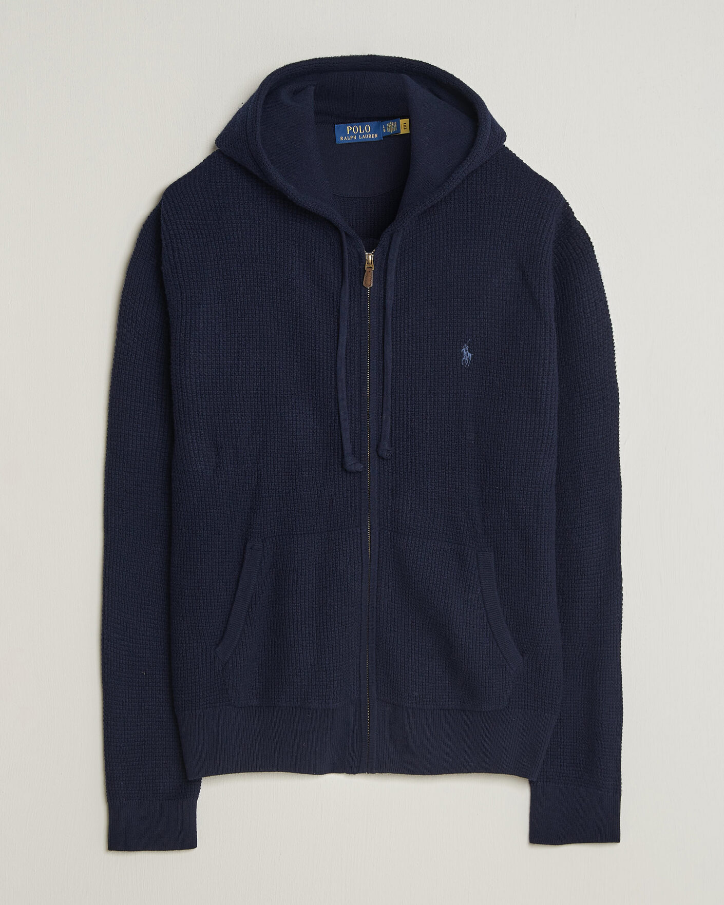 Herre | Gensere | Polo Ralph Lauren | Cotton/Wool Full-Zip Hoodie Hunter Navy