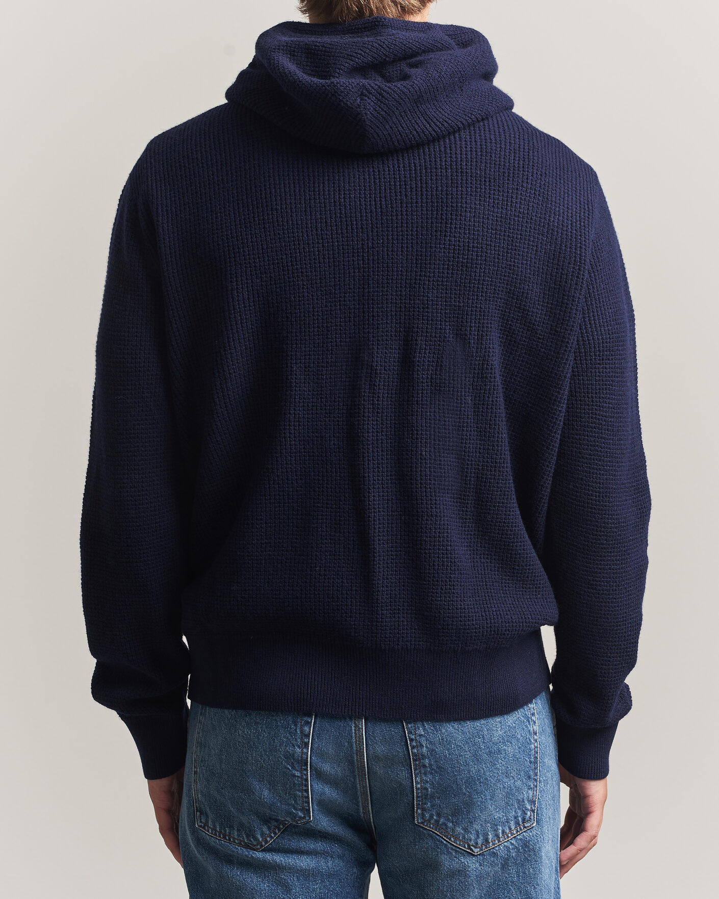 Herre | Gensere | Polo Ralph Lauren | Cotton/Wool Full-Zip Hoodie Hunter Navy