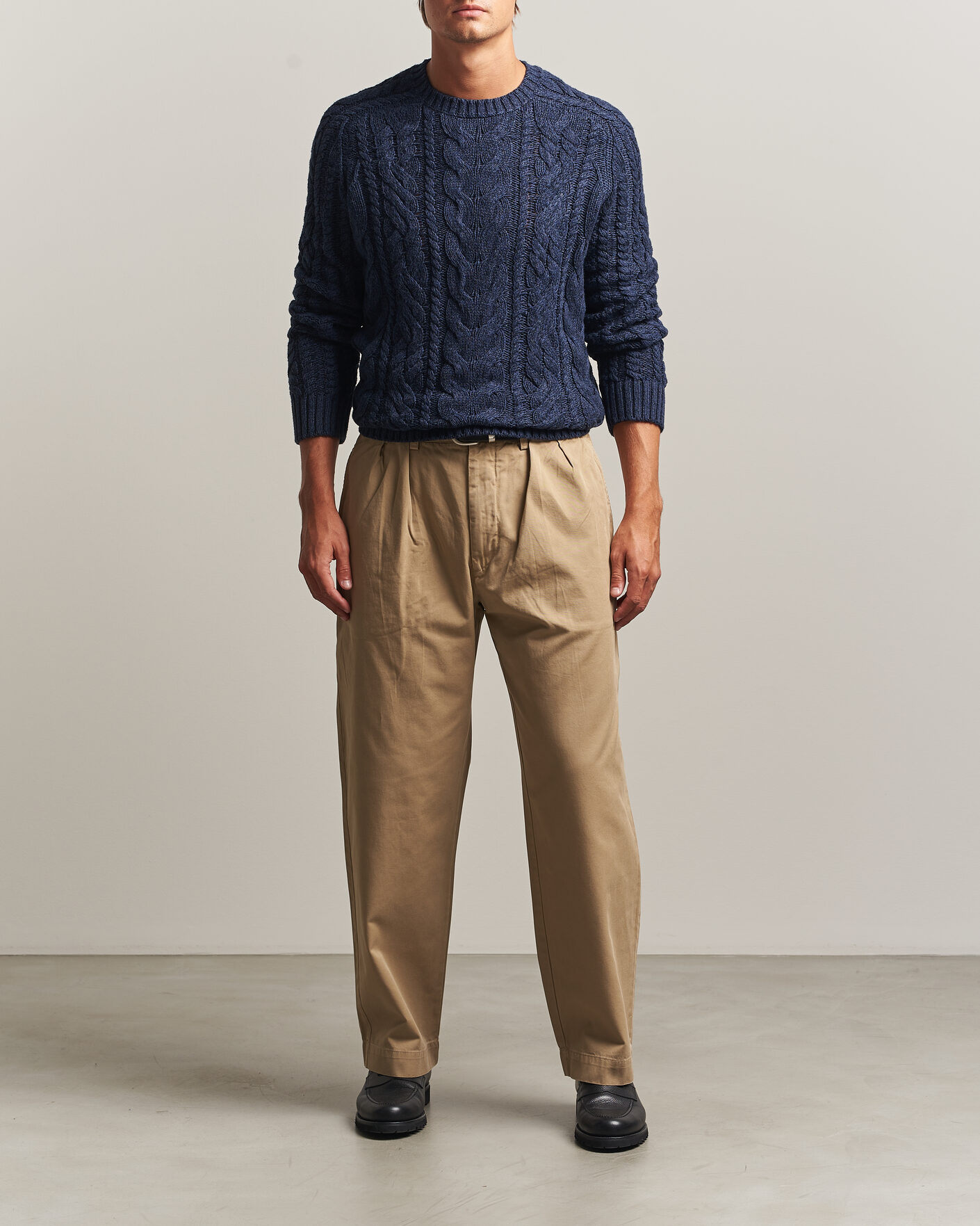 Herre | Gensere | Polo Ralph Lauren | Cotton Marl Pullover Navy Combo
