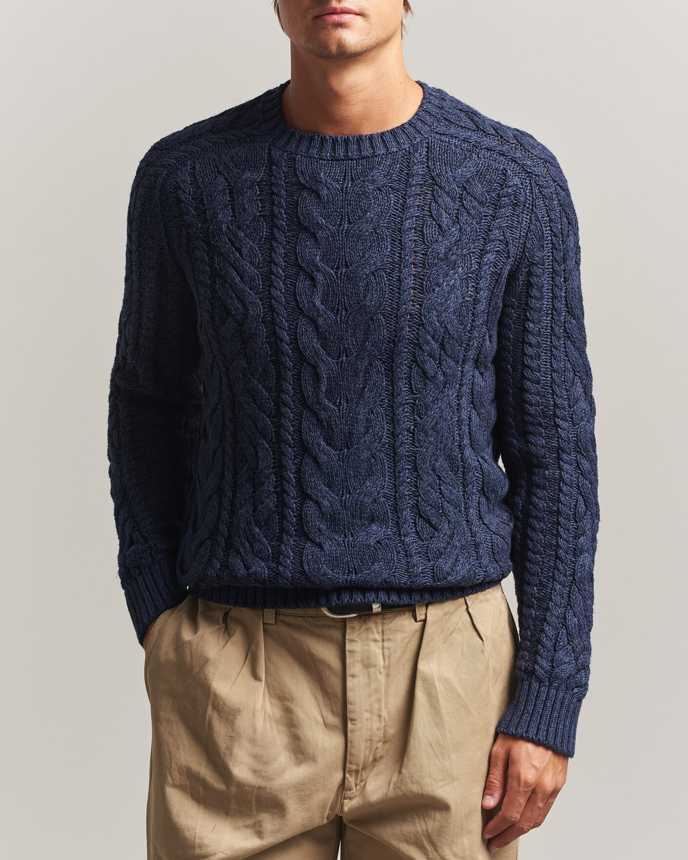 Herre | Gensere | Polo Ralph Lauren | Cotton Marl Pullover Navy Combo