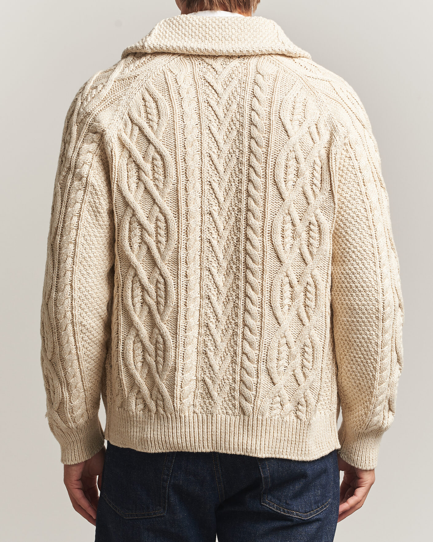 Herre | Gensere | Polo Ralph Lauren | Cotton Marl Cardigan Oatmeal Combo
