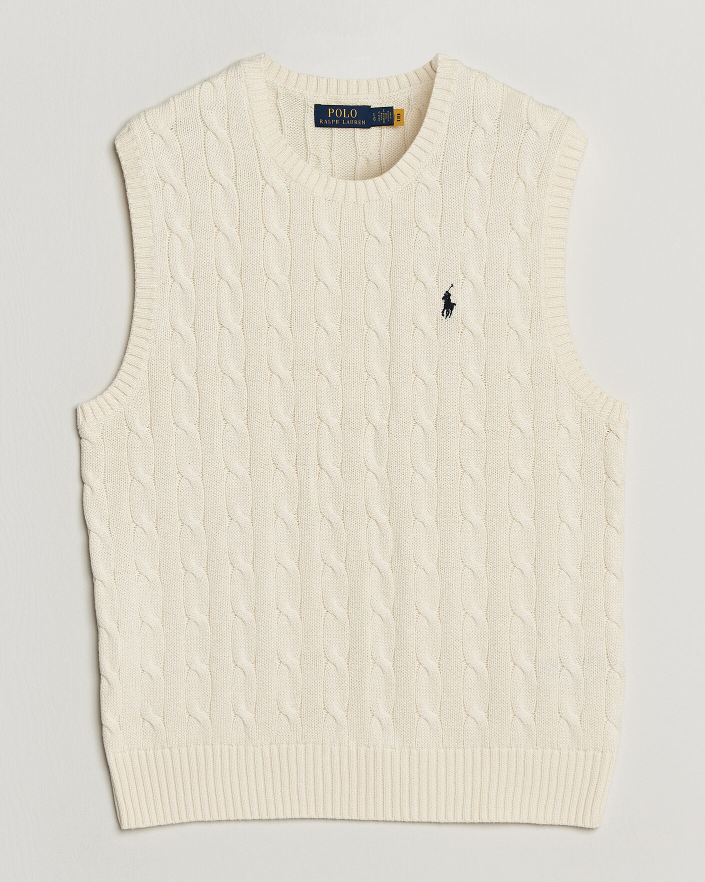 Herre | Gensere | Polo Ralph Lauren | Cotton Cable Vest Andover Cream