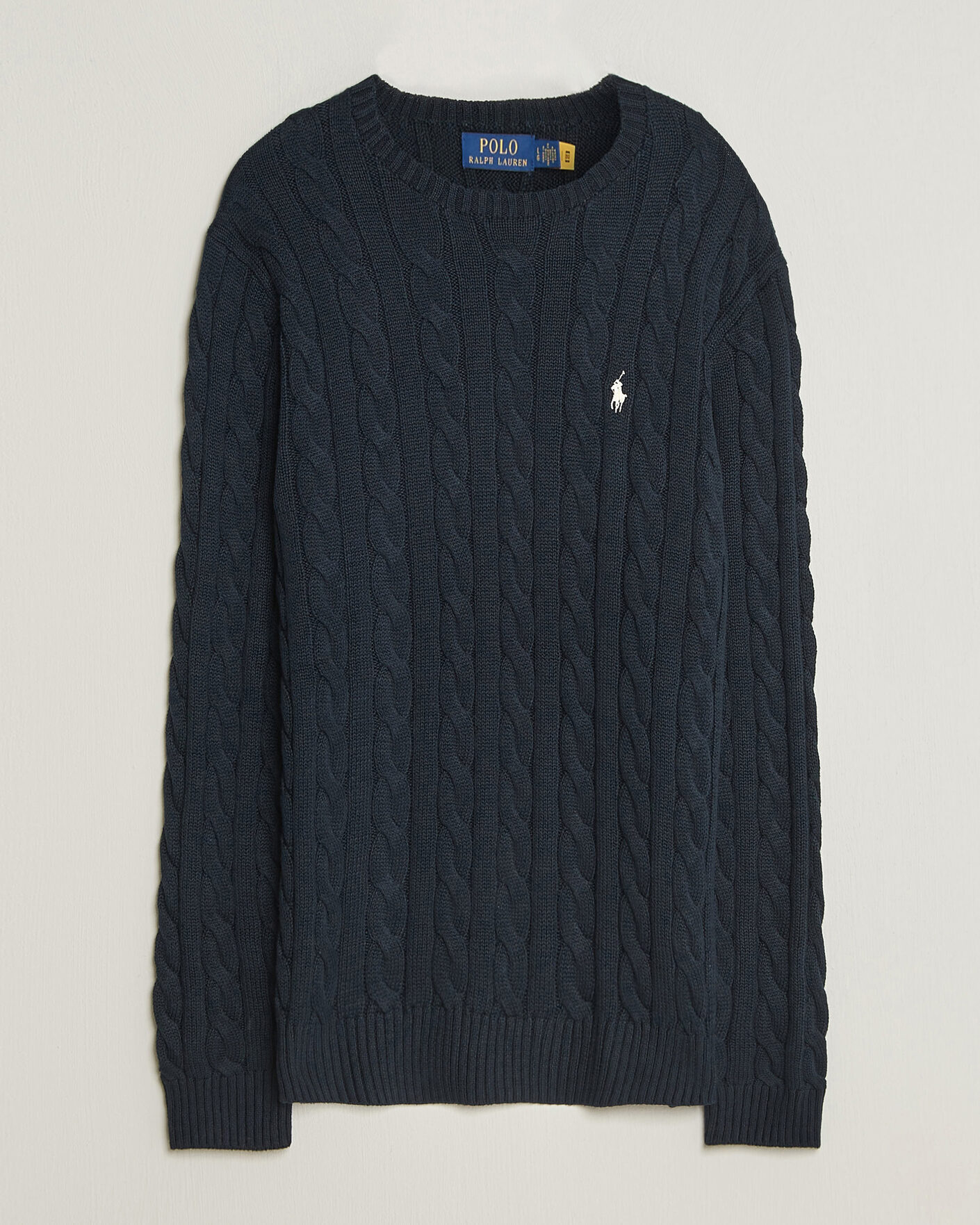 Herre | Gensere | Polo Ralph Lauren | Cotton Cable Pullover Hunter Navy