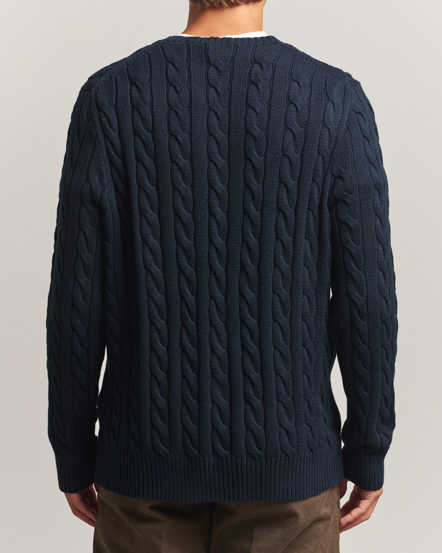 Herre | Gensere | Polo Ralph Lauren | Cotton Cable Pullover Hunter Navy