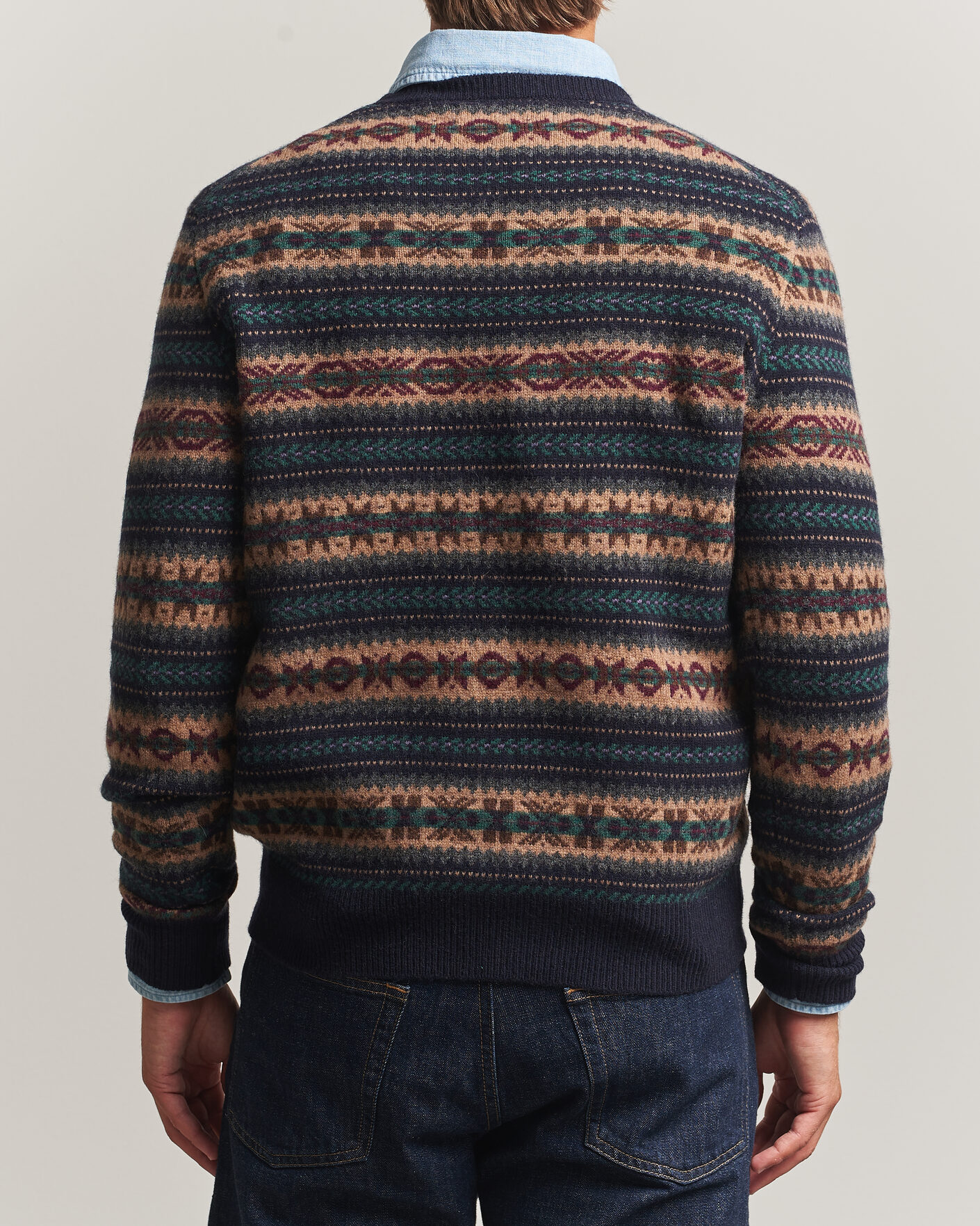 Herre | Gensere | Polo Ralph Lauren | Fair Isle Wool Sweater Navy Combo