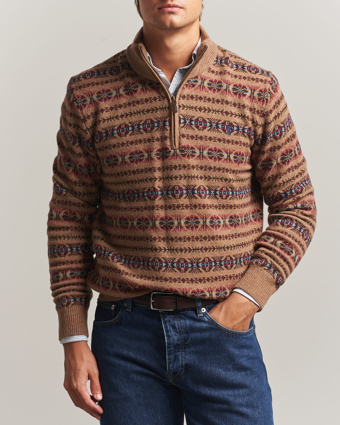 Herre | Gensere | Polo Ralph Lauren | Fair Isle Wool Half-Zip Multi Combo