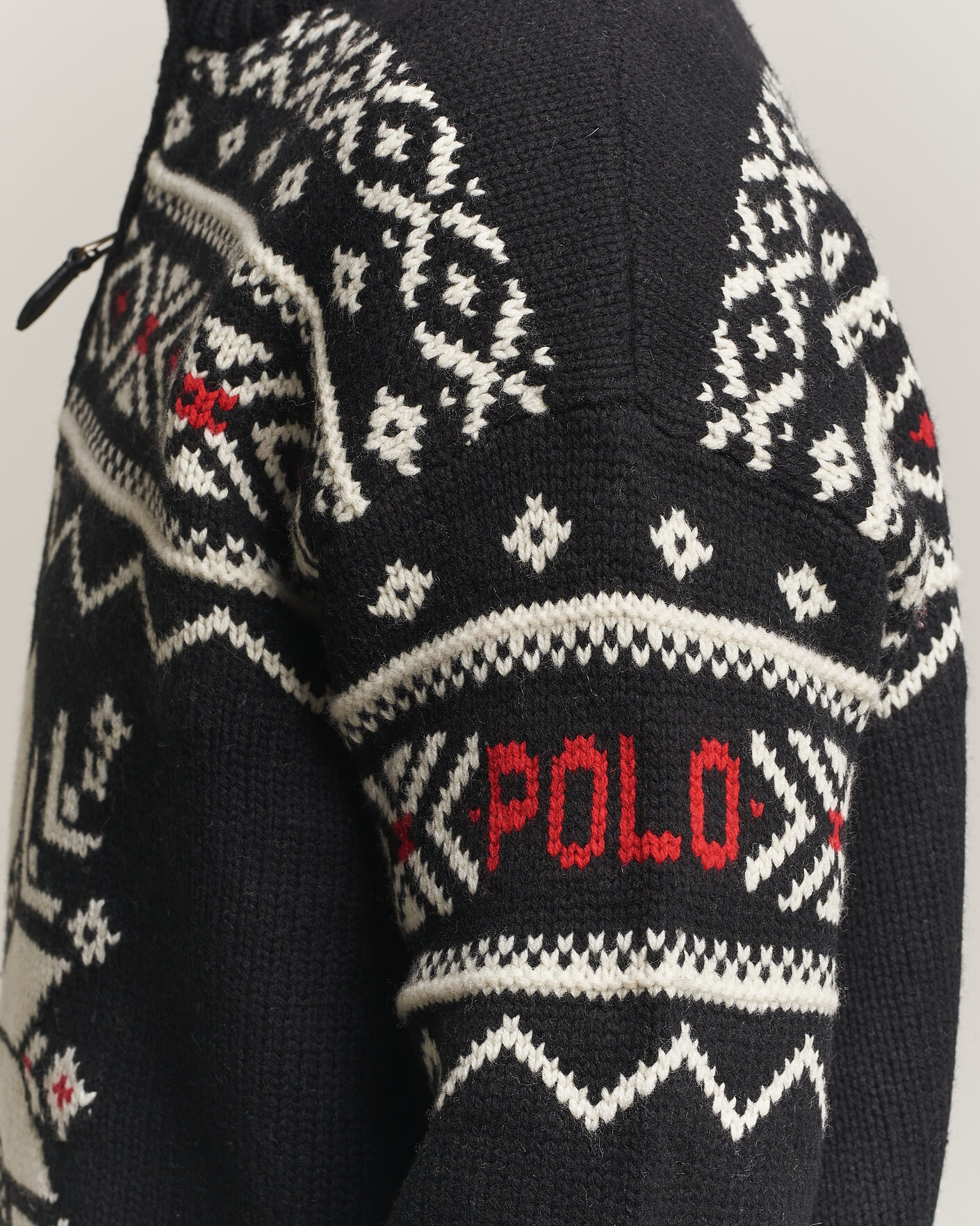 Herre | Gensere | Polo Ralph Lauren | Wool Cotton Blend Sweater Black Combo
