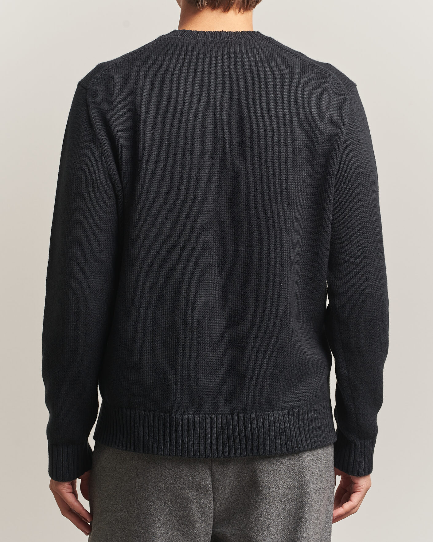 Herre | Gensere | Polo Ralph Lauren | Cotton Blend Bear Sweater Polo Black
