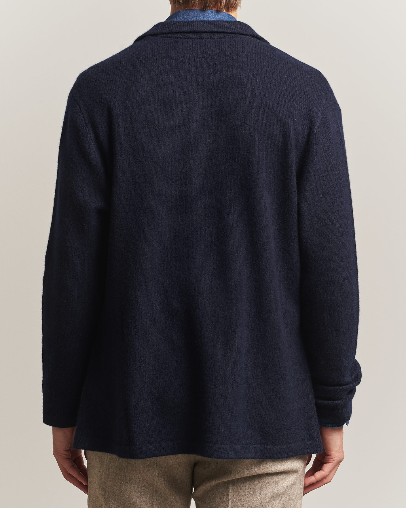 Herre | Gensere | Polo Ralph Lauren | Double Breasted Cashmere Cardigan Aviator Navy