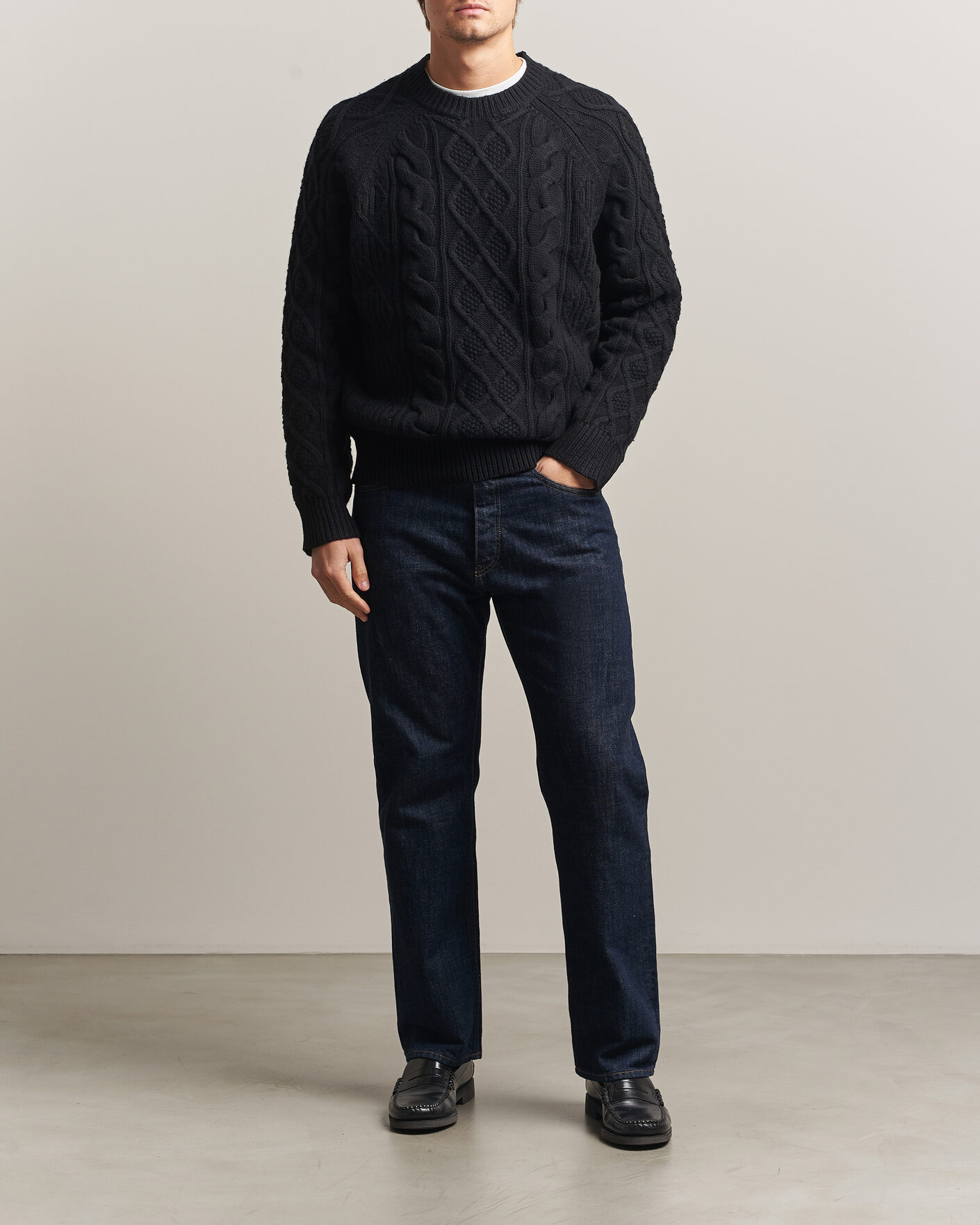 Herre | Gensere | Polo Ralph Lauren | Wool/Alpaca Pullover Polo Black