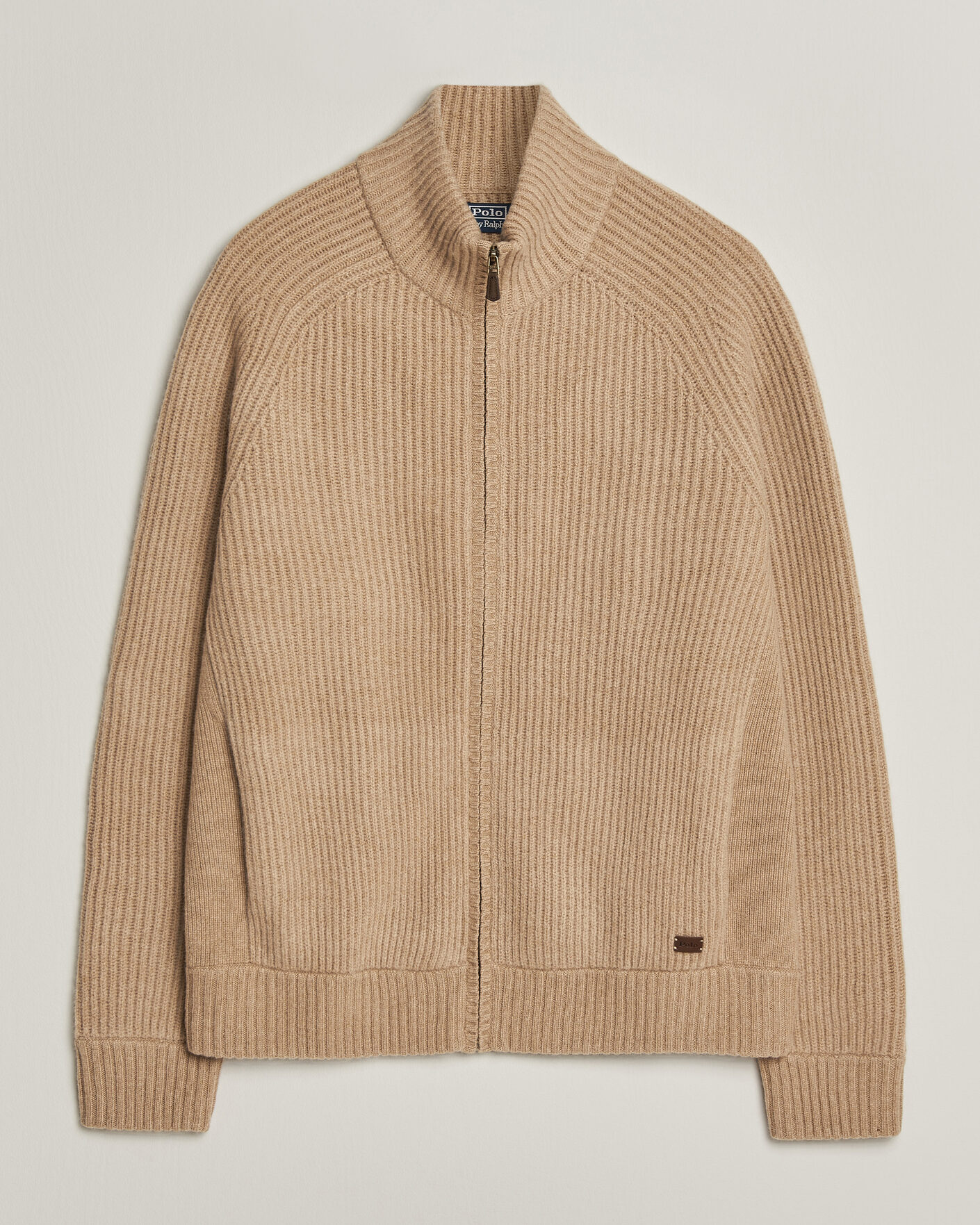 Herre | Gensere | Polo Ralph Lauren | Wool/Cashmere Full-Zip Camel Melange