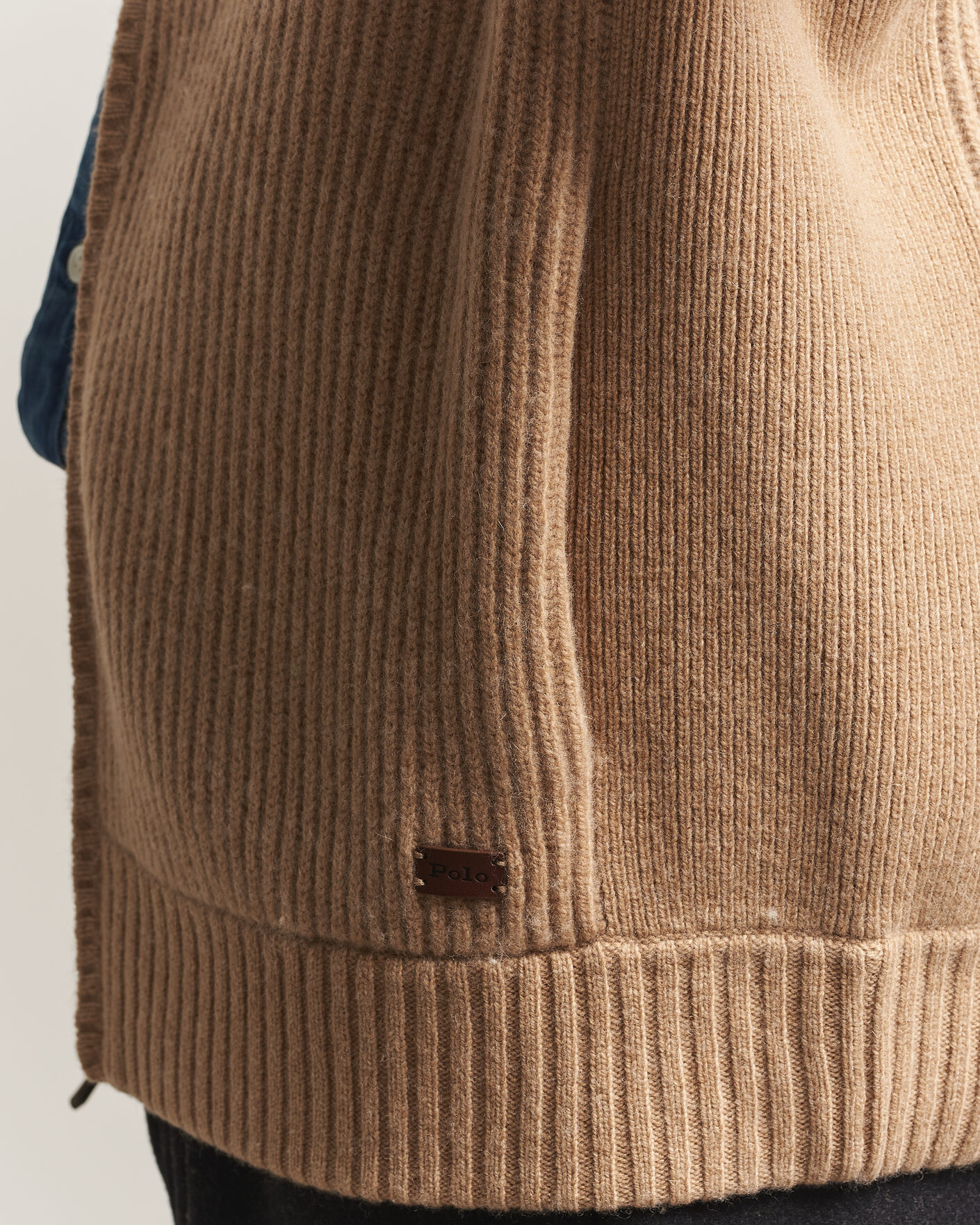 Herre | Gensere | Polo Ralph Lauren | Wool/Cashmere Full-Zip Camel Melange