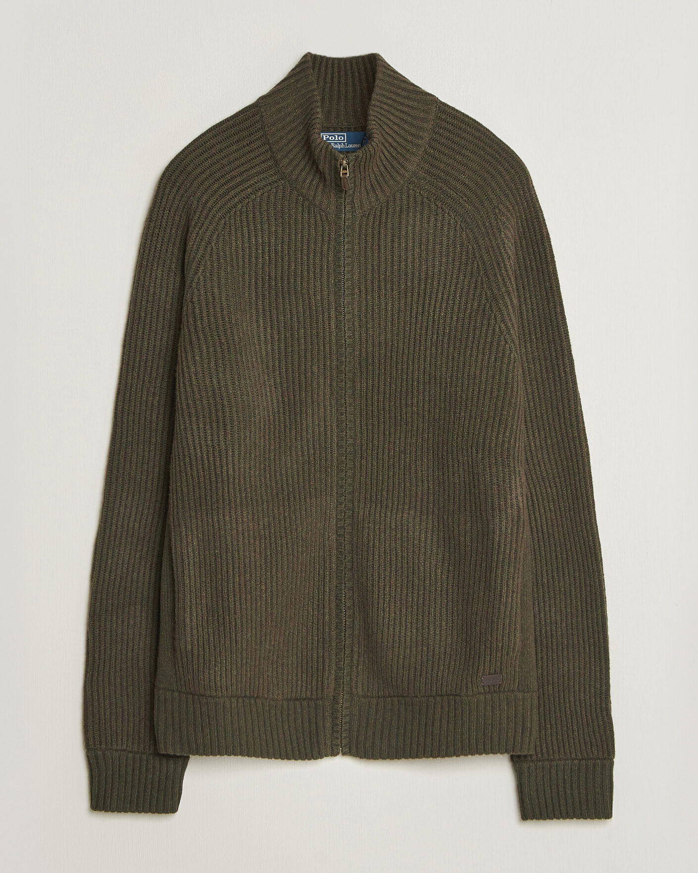 Herre | Gensere | Polo Ralph Lauren | Wool/Cashmere Full-Zip Ekanite Olive Heather