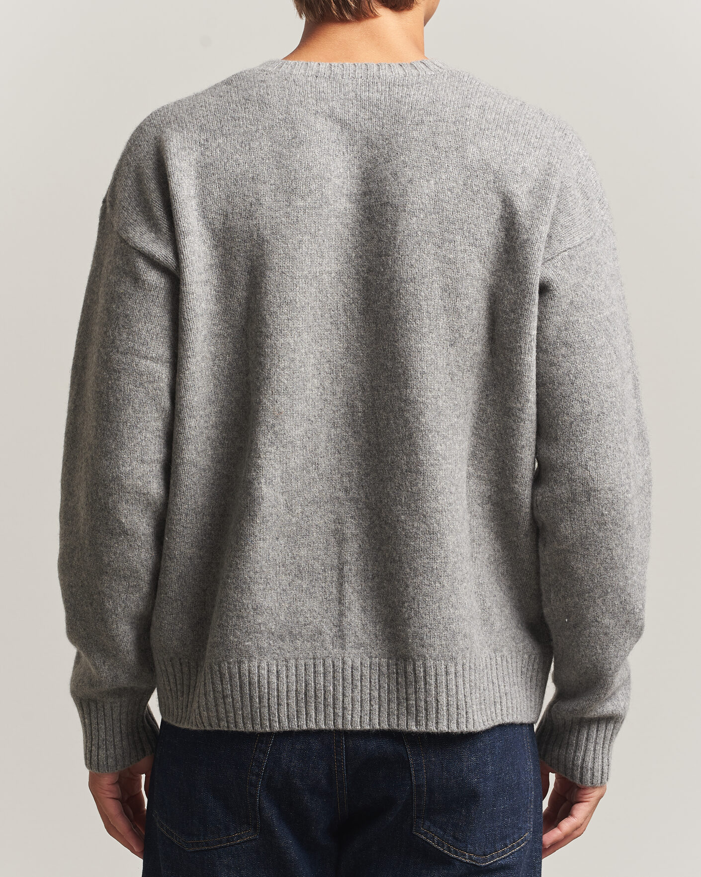 Herre | Gensere | Polo Ralph Lauren | Wool Blend Bear Sweater Grey Combo