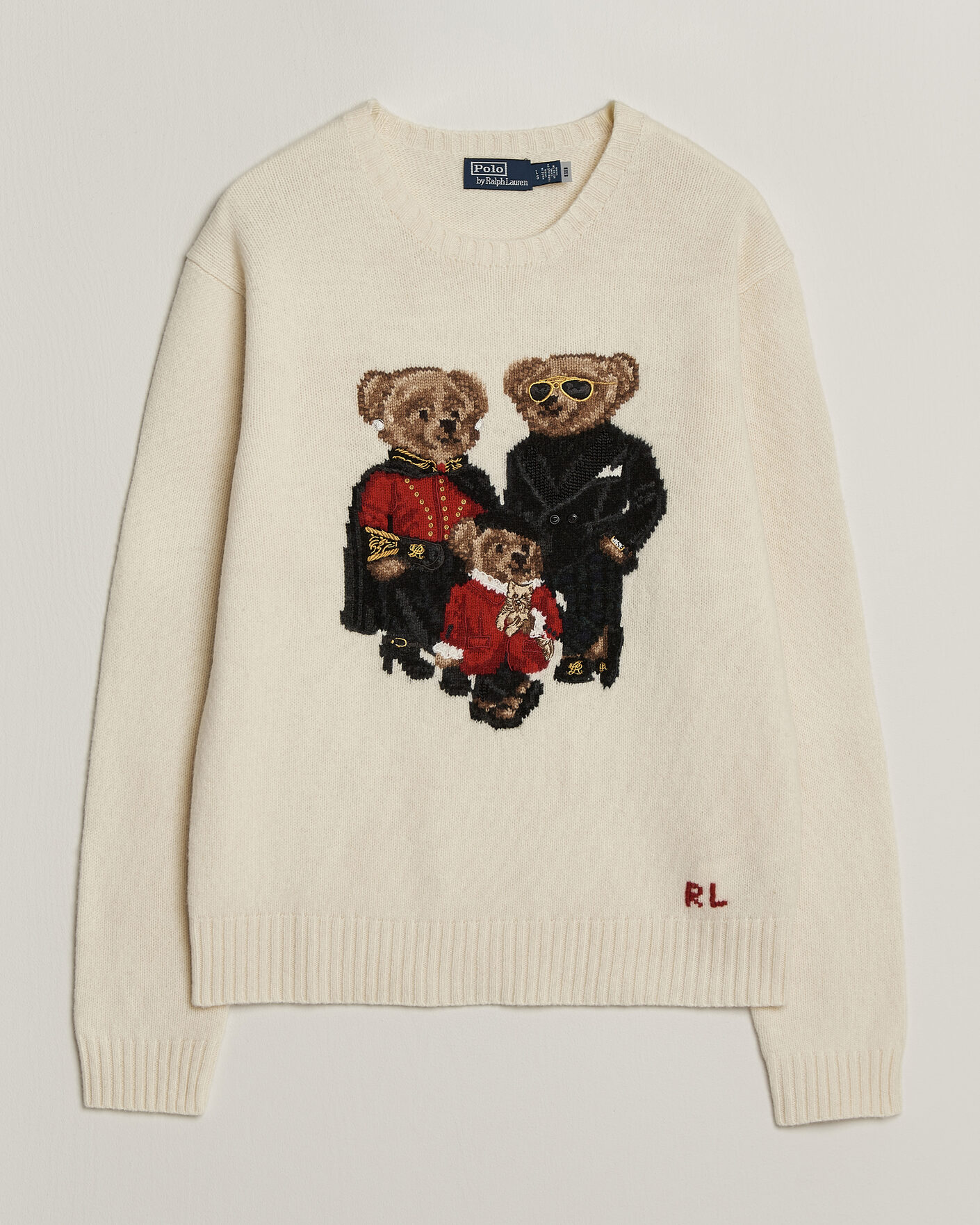 Herre | Gensere | Polo Ralph Lauren | Wool Blend Bear Sweater Authentic Cream