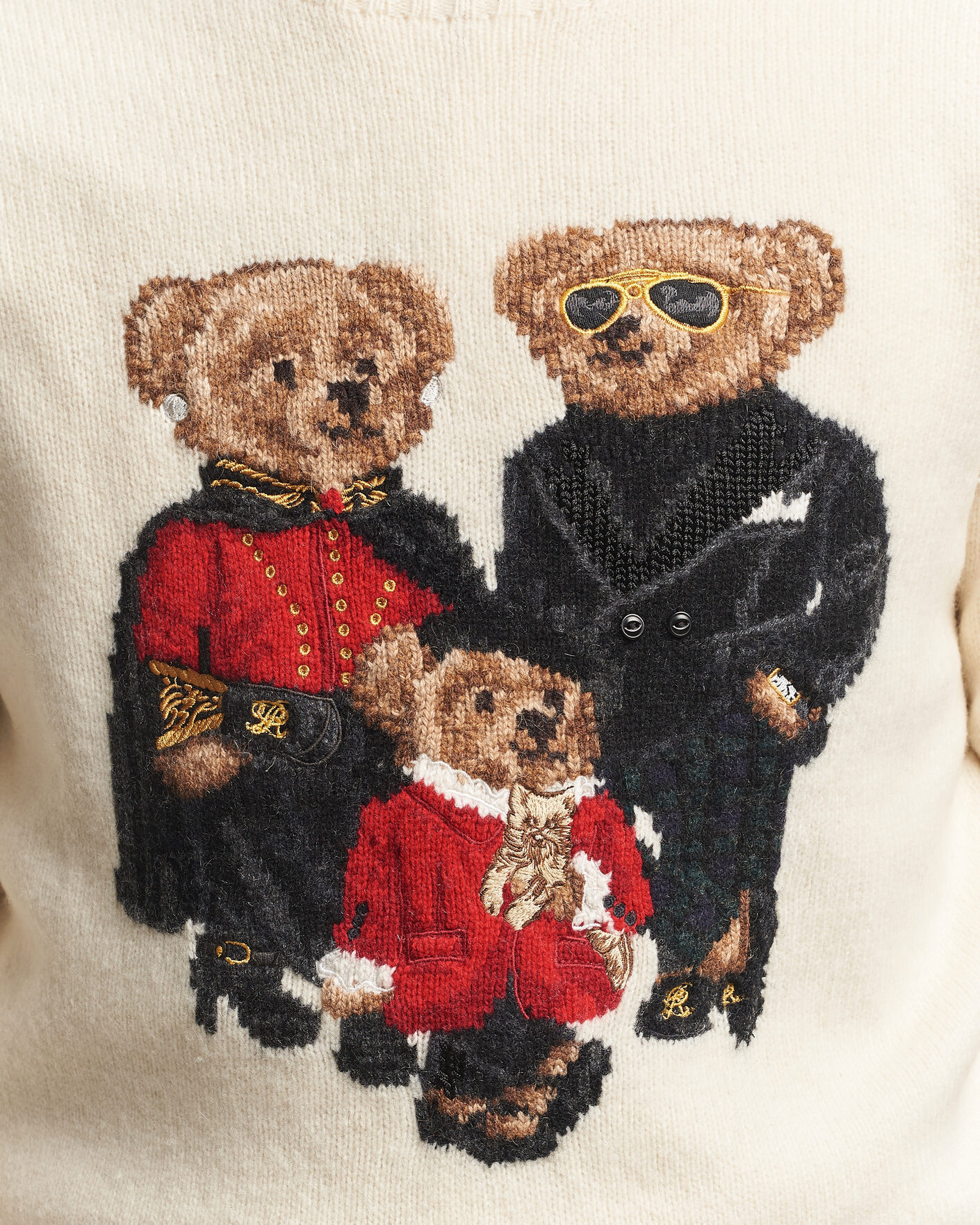 Herre | Gensere | Polo Ralph Lauren | Wool Blend Bear Sweater Authentic Cream