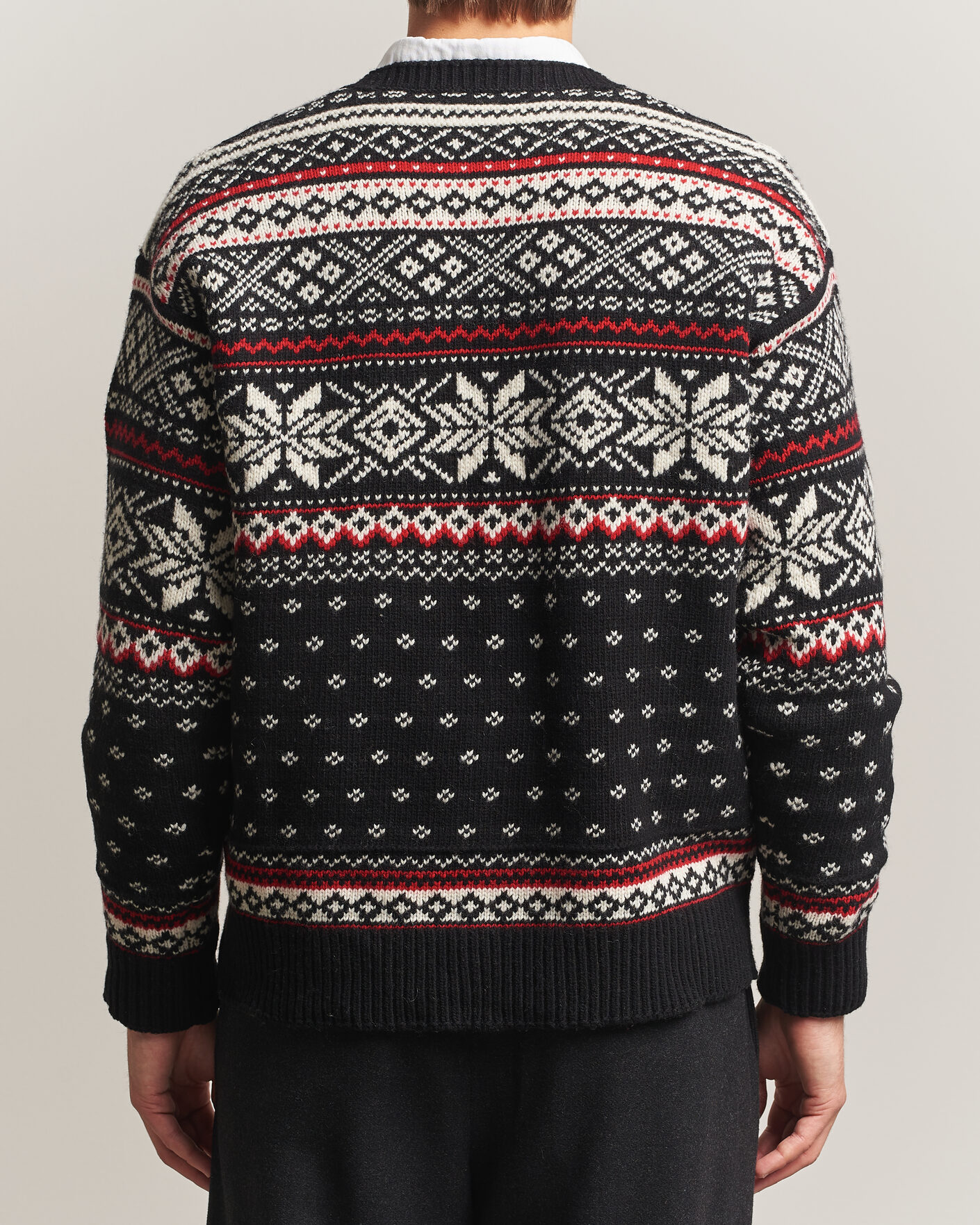 Herre | Gensere | Polo Ralph Lauren | Royal Holiday Wool Sweater Black Combo