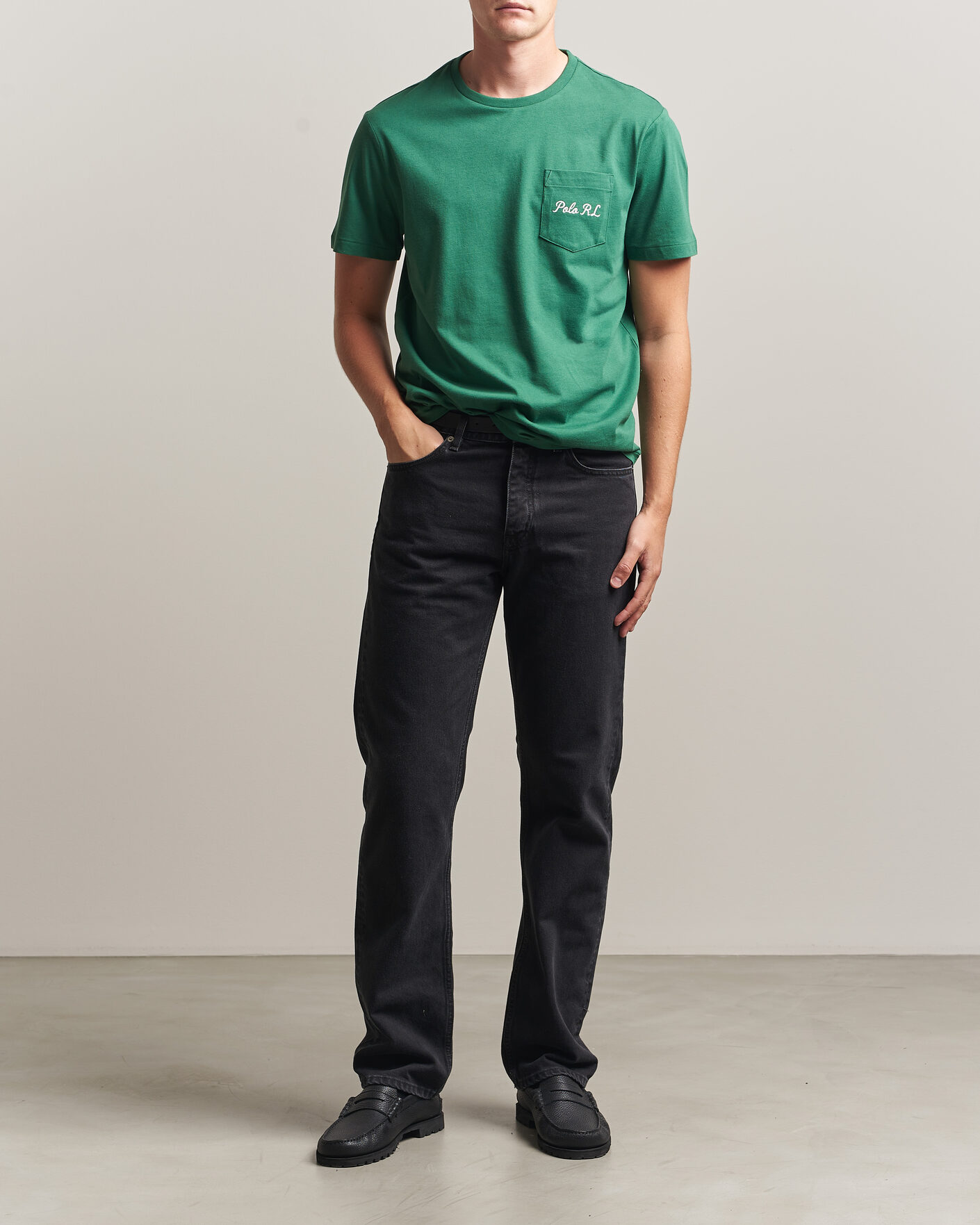 Herre | T-Shirts | Polo Ralph Lauren | Custom Slit Fit Bear T-Shirt Verano Green