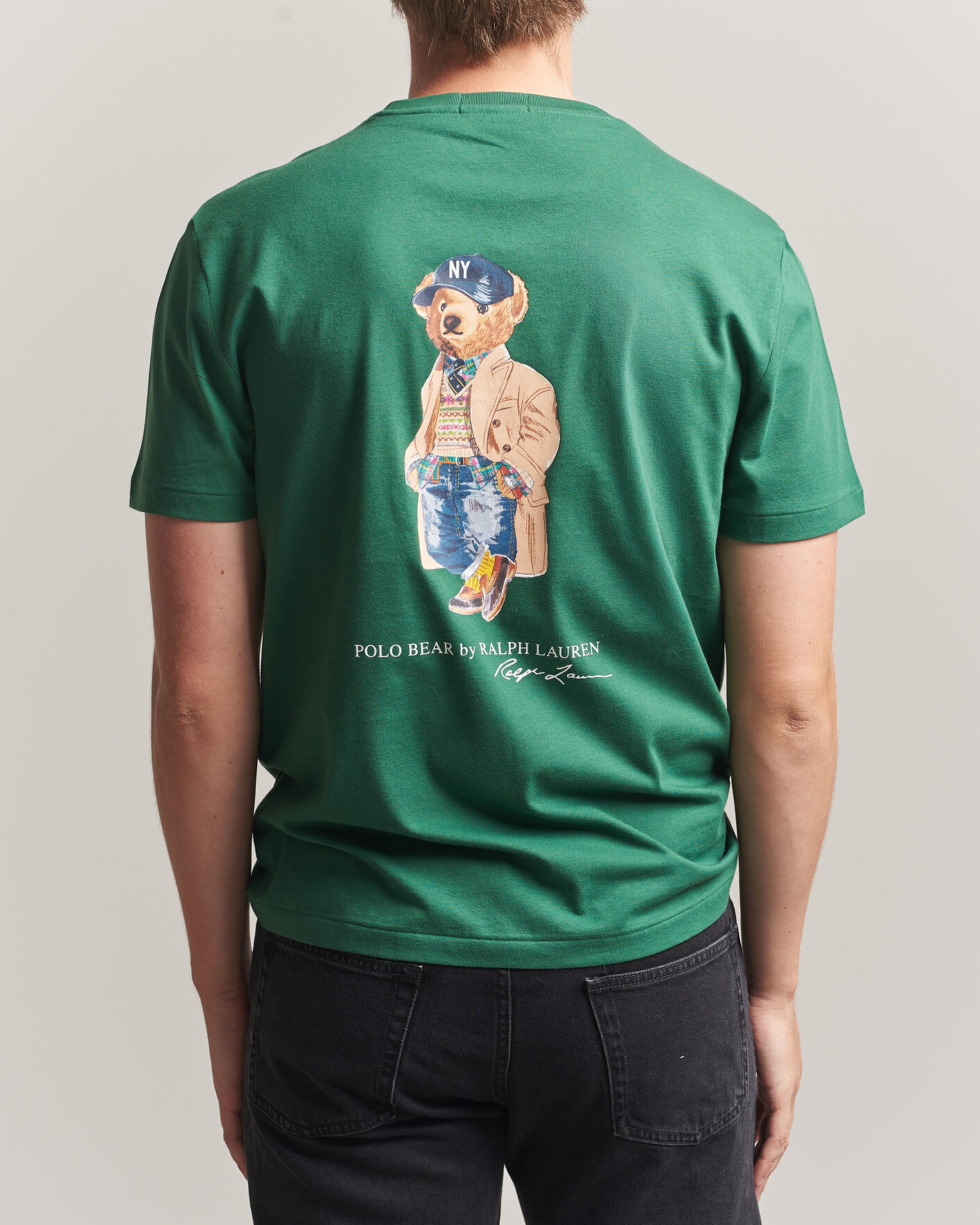 Herre | T-Shirts | Polo Ralph Lauren | Custom Slit Fit Bear T-Shirt Verano Green