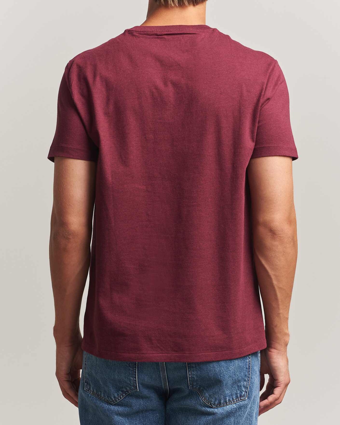 Herre | T-Shirts | Polo Ralph Lauren | Custom Slim Fit T-shirt Spring Wine Heather