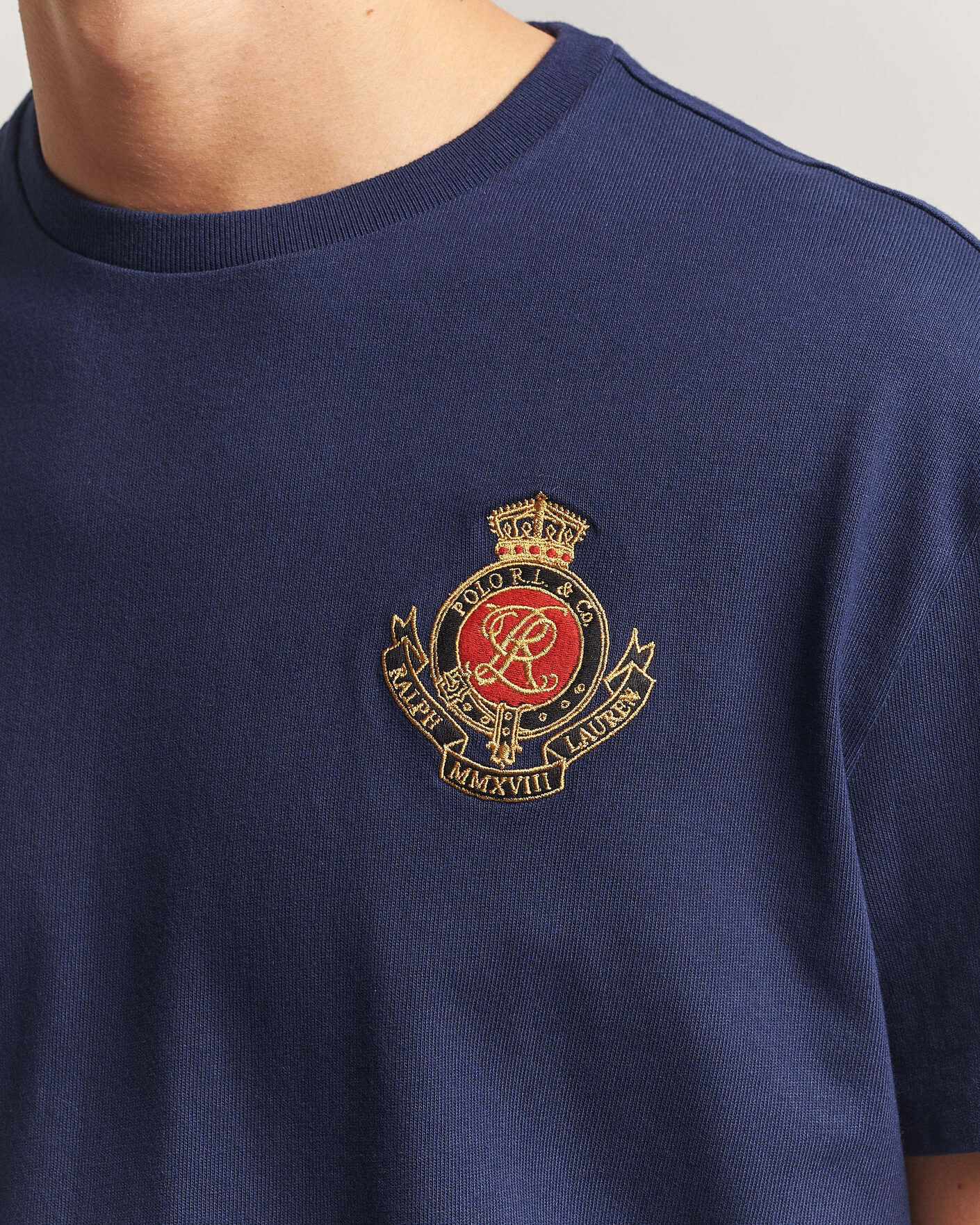 Herre | T-Shirts | Polo Ralph Lauren | Classic Fit Jersey T-Shirt Newport Navy