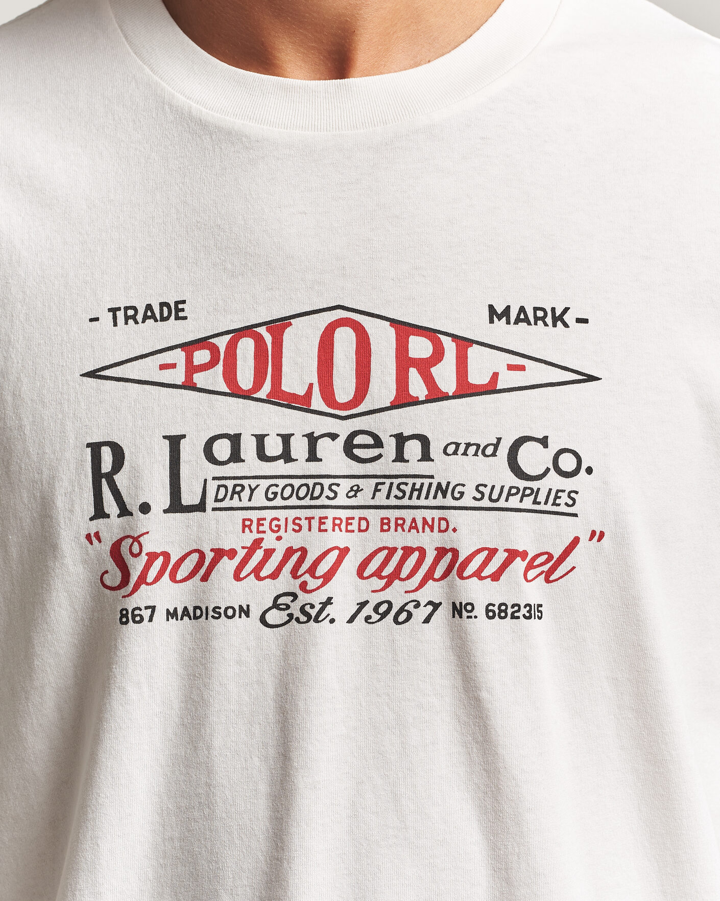 Herre | T-Shirts | Polo Ralph Lauren | Relaxed Fit Print T-Shirt Nevis
