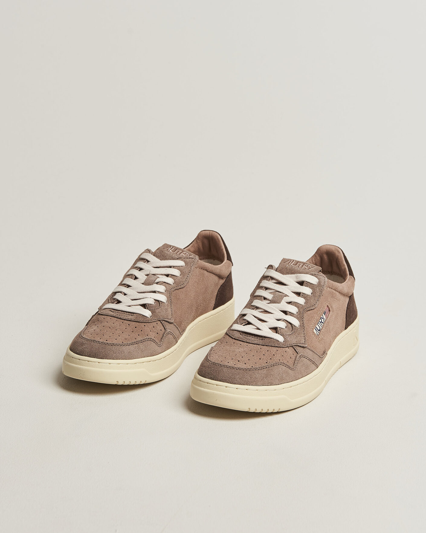 Herre | Sneakers | Autry | Medalist Low Suede Mix Sneaker Brown/Grey/Beige