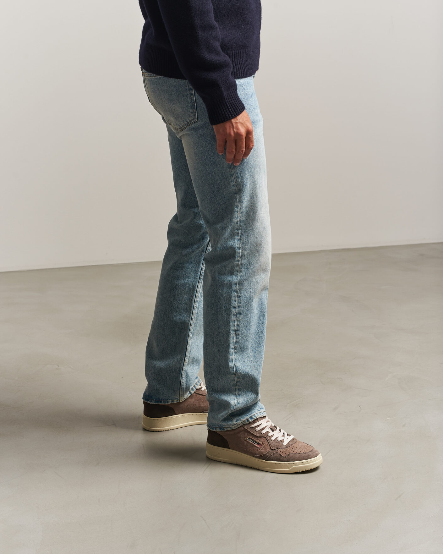 Herre | Sneakers | Autry | Medalist Low Suede Mix Sneaker Brown/Grey/Beige