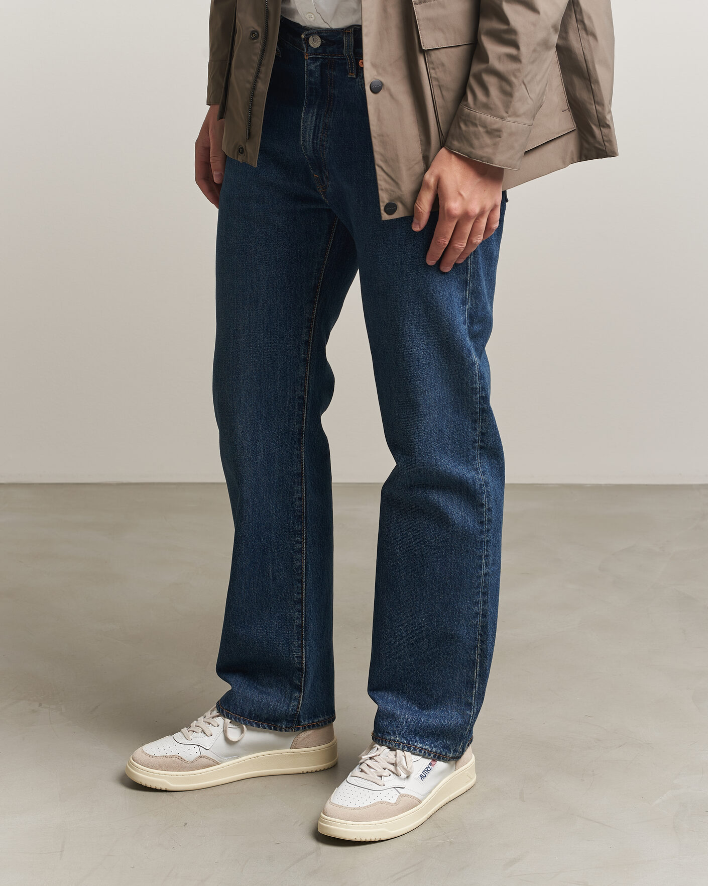 Herre | Sneakers | Autry | Medalist Low Leather/Suede Sneaker White/Lion
