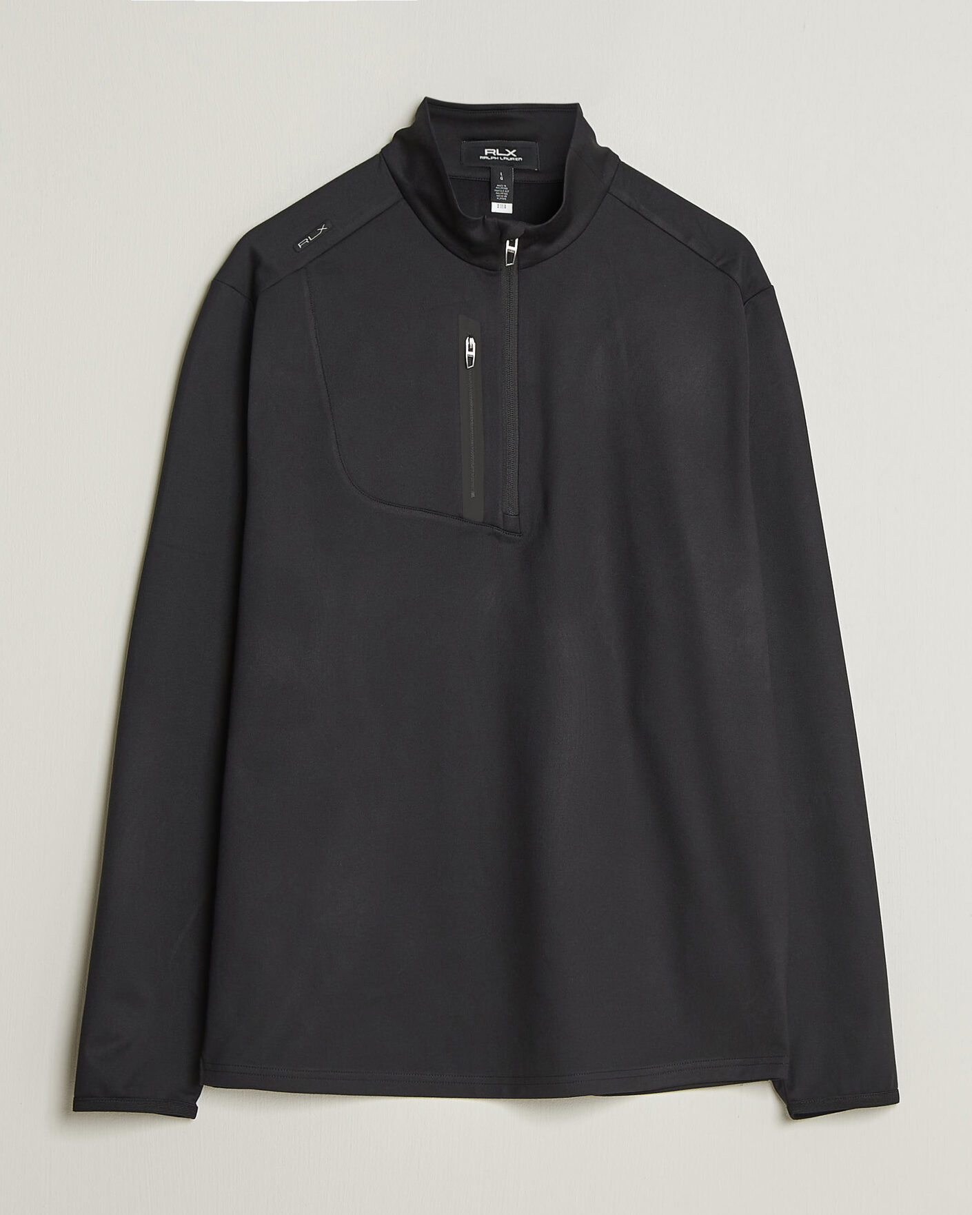 Herre | Golfklær | Polo Ralph Lauren | Luxury Jersey Half Zip Polo Black